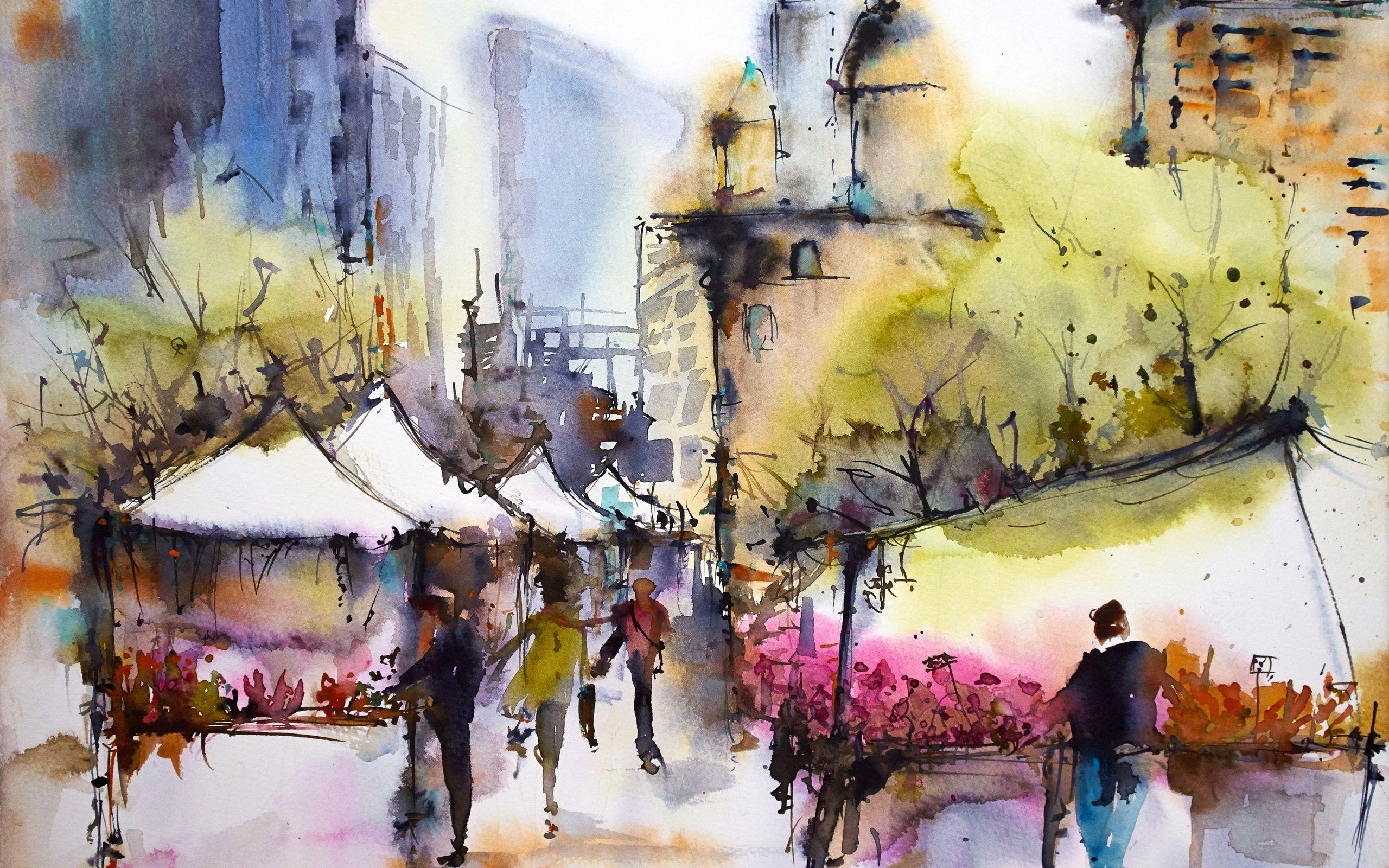 2560x1600 Watercolor Wallpaper for The Home