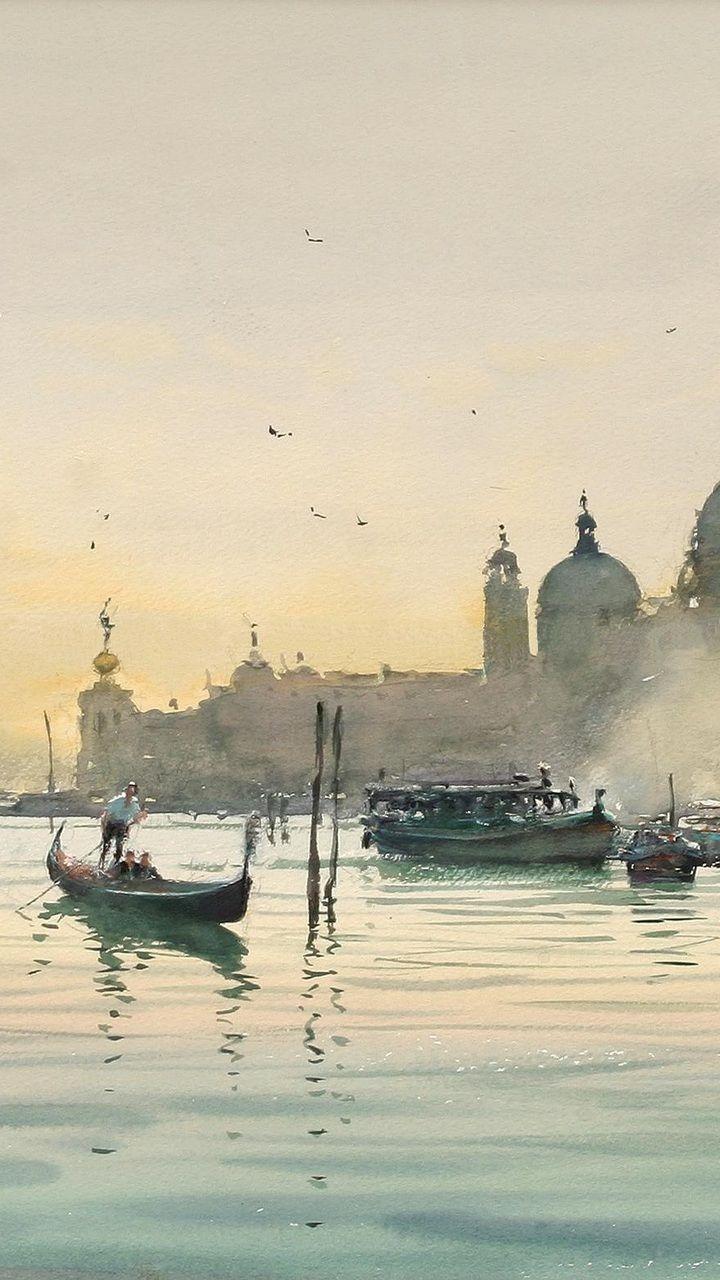 720x1280 the city, boats, venice, italy, joseph zbukvic
