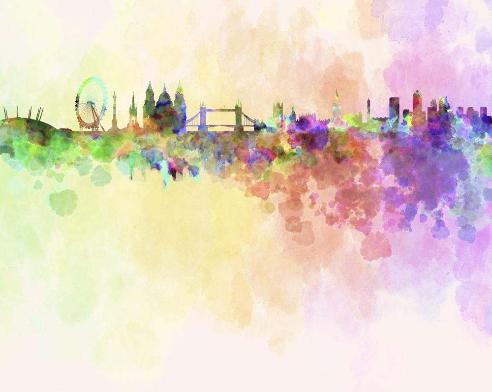 1000x797 Brushstrokes London Mural. Oh Popsi Wall Murals. Lancashire