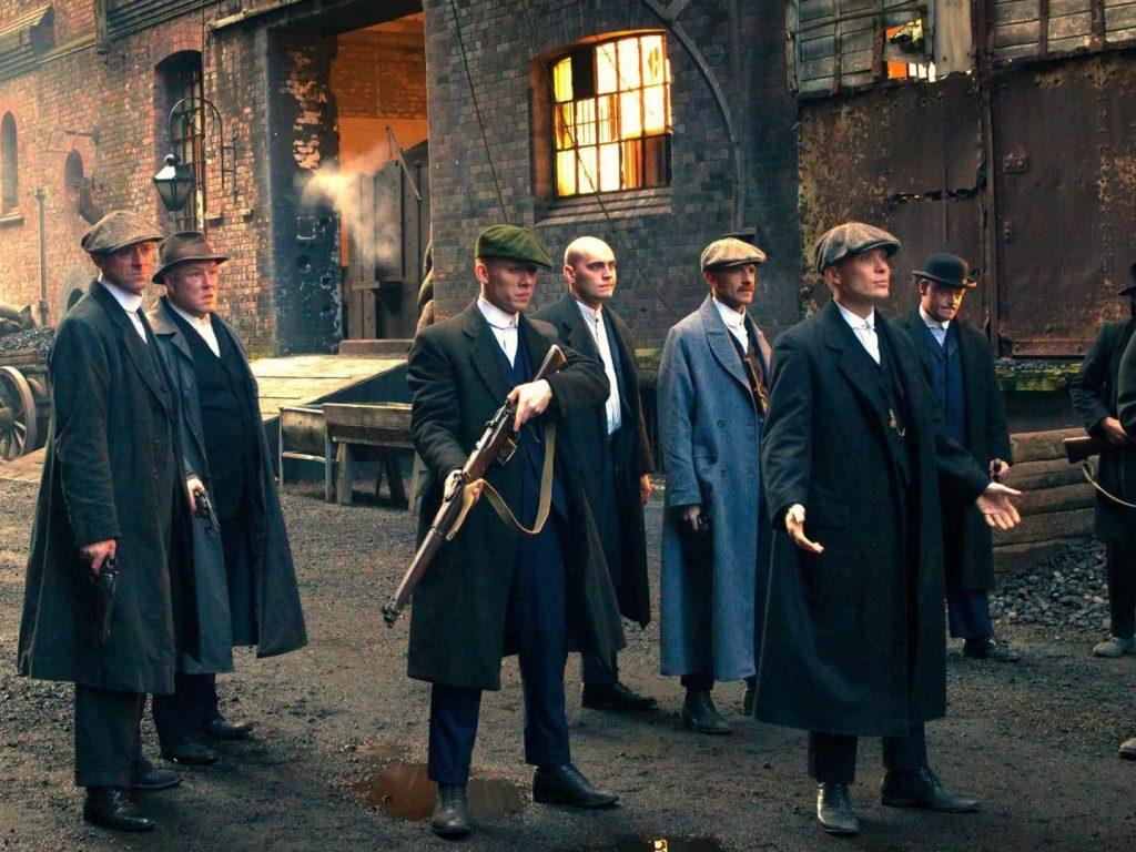 1024x768 HD Wallpaper Of Thomas Shelby And His Crew Going To War In