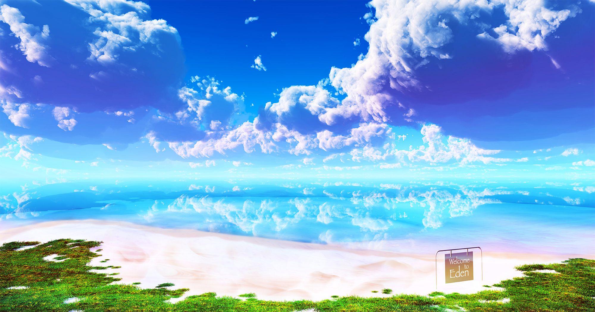 Anime Beach Scenery Wallpapers - Top Free Anime Beach Scenery ...