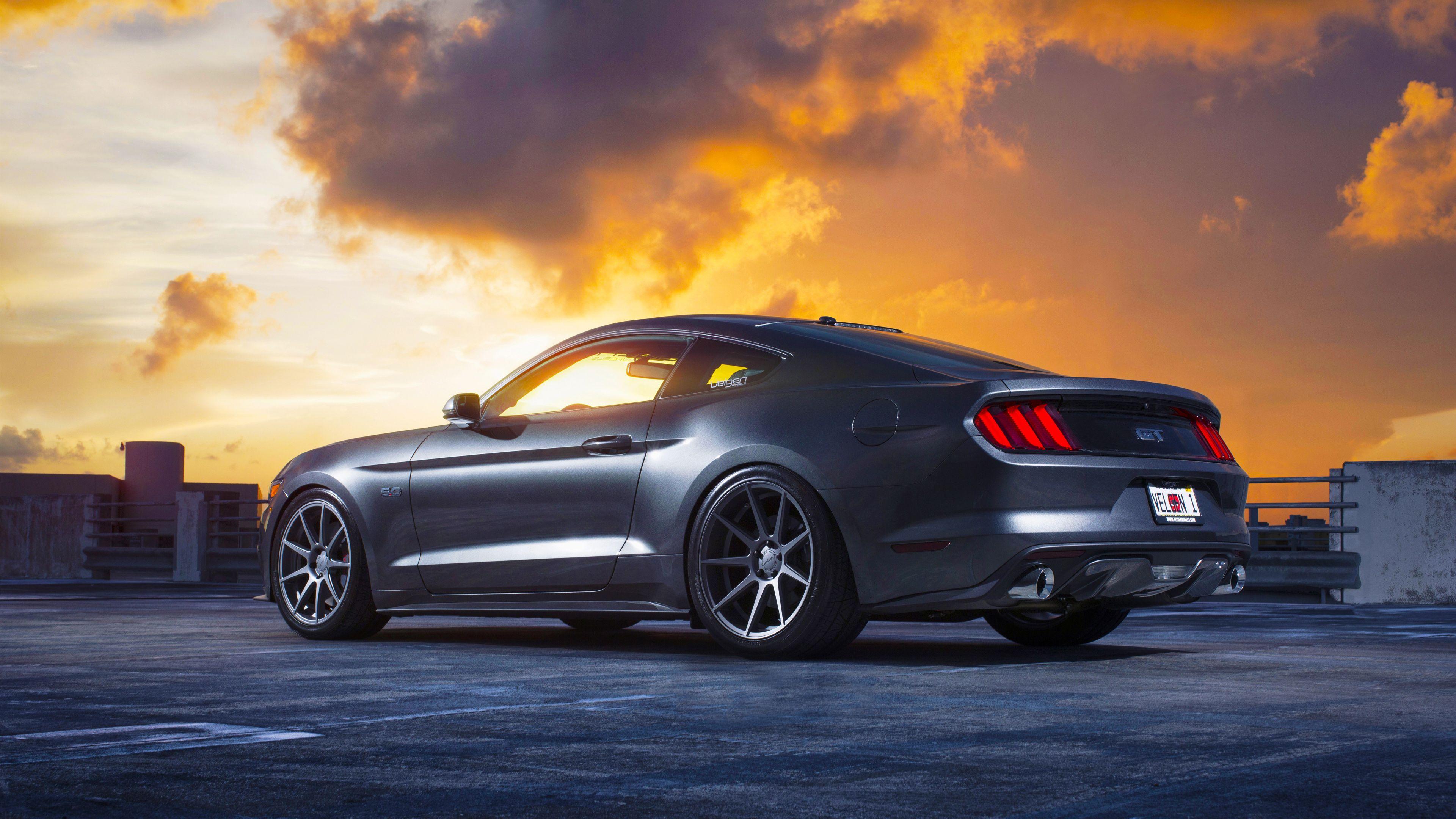 3840x2160 Velgen Ford Mustang VMB9 Wheels Wallpaper. HD Car Wallpaper