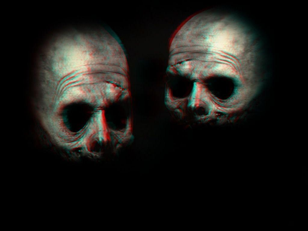 1024x768 Free download Scary Clowns 3 D conversion