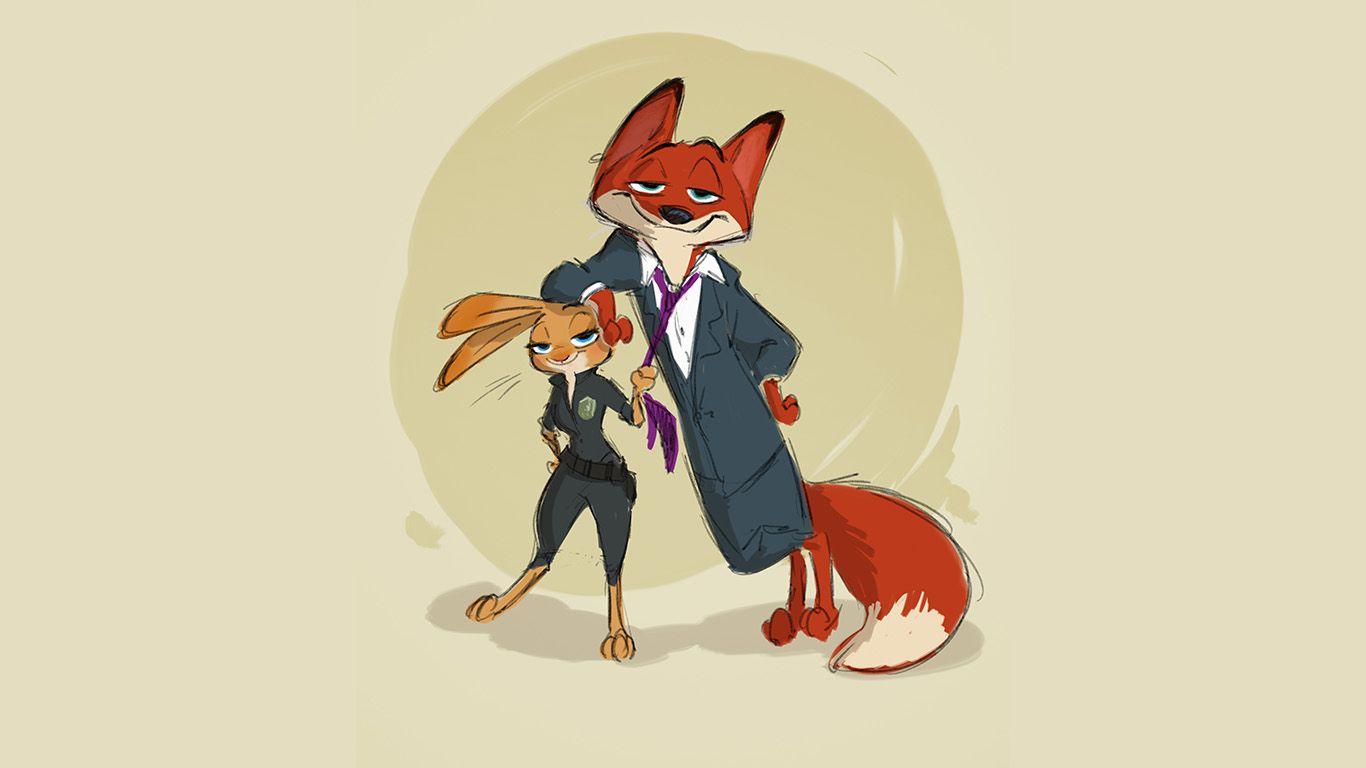 1366x768 wallpaper for desktop, laptop. zootopia cute animal disney