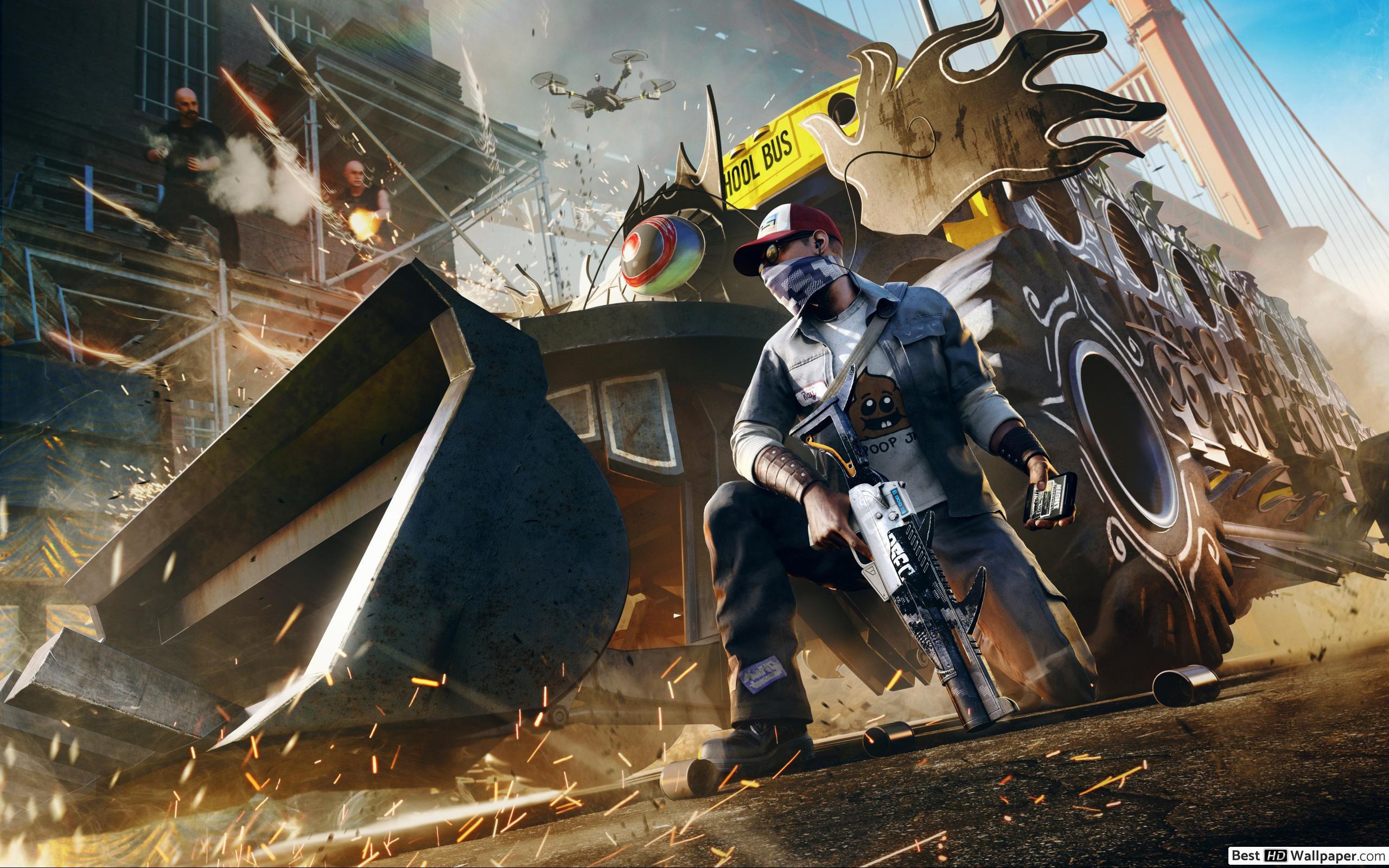 2560x1600 Watch Dogs 2 game Holloway HD wallpaper download