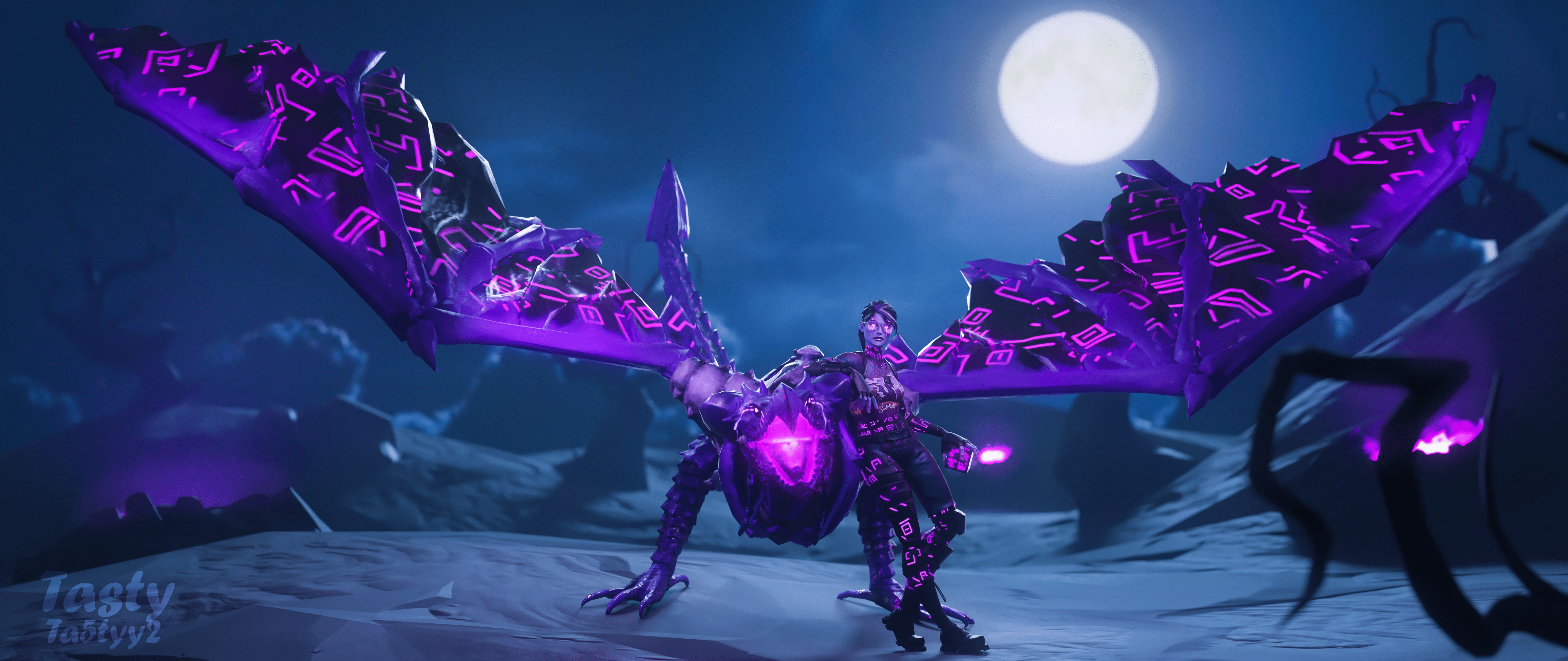 5120x2160 Fortnite Dark Wallpaper