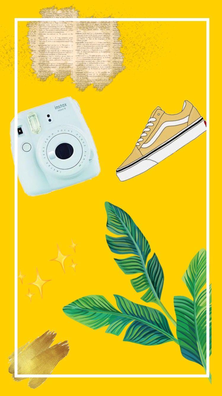 750x1334 Yellow Vans Tumblr Wallpaper