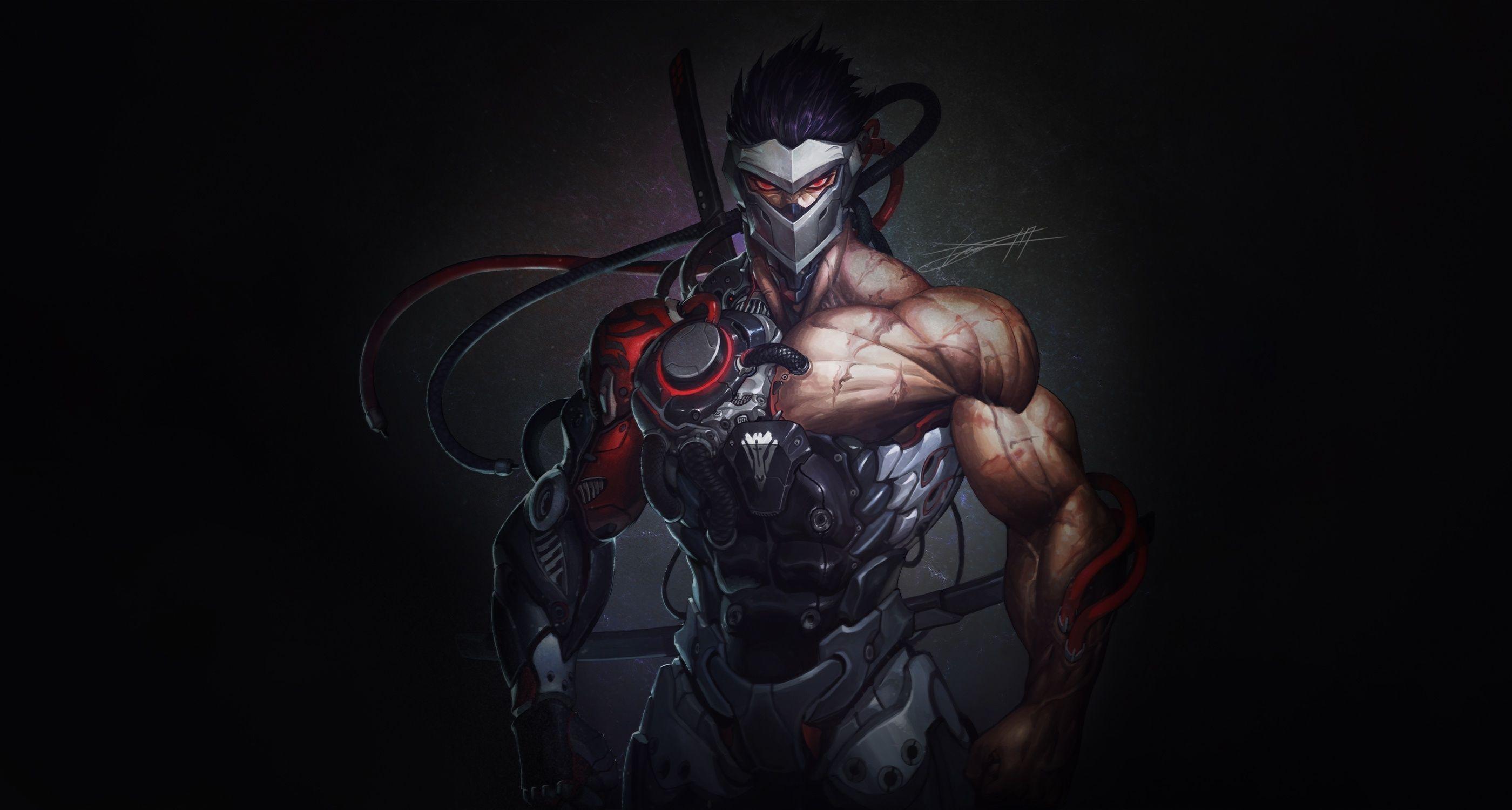 2800x1500 Cyborg Overwatch Genji 1440x900 Wallpaper, HD Games 4K