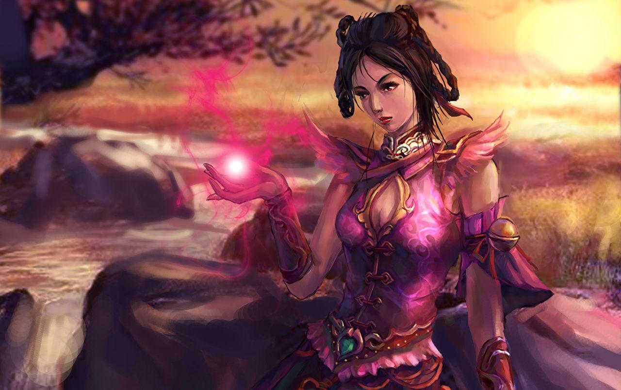 1280x804 Desktop Wallpaper sorcery female Fantasy