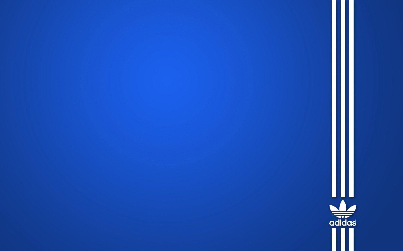 1680x1050 Adidas, Blue, Minimalism Wallpaper HD / Desktop and Mobile