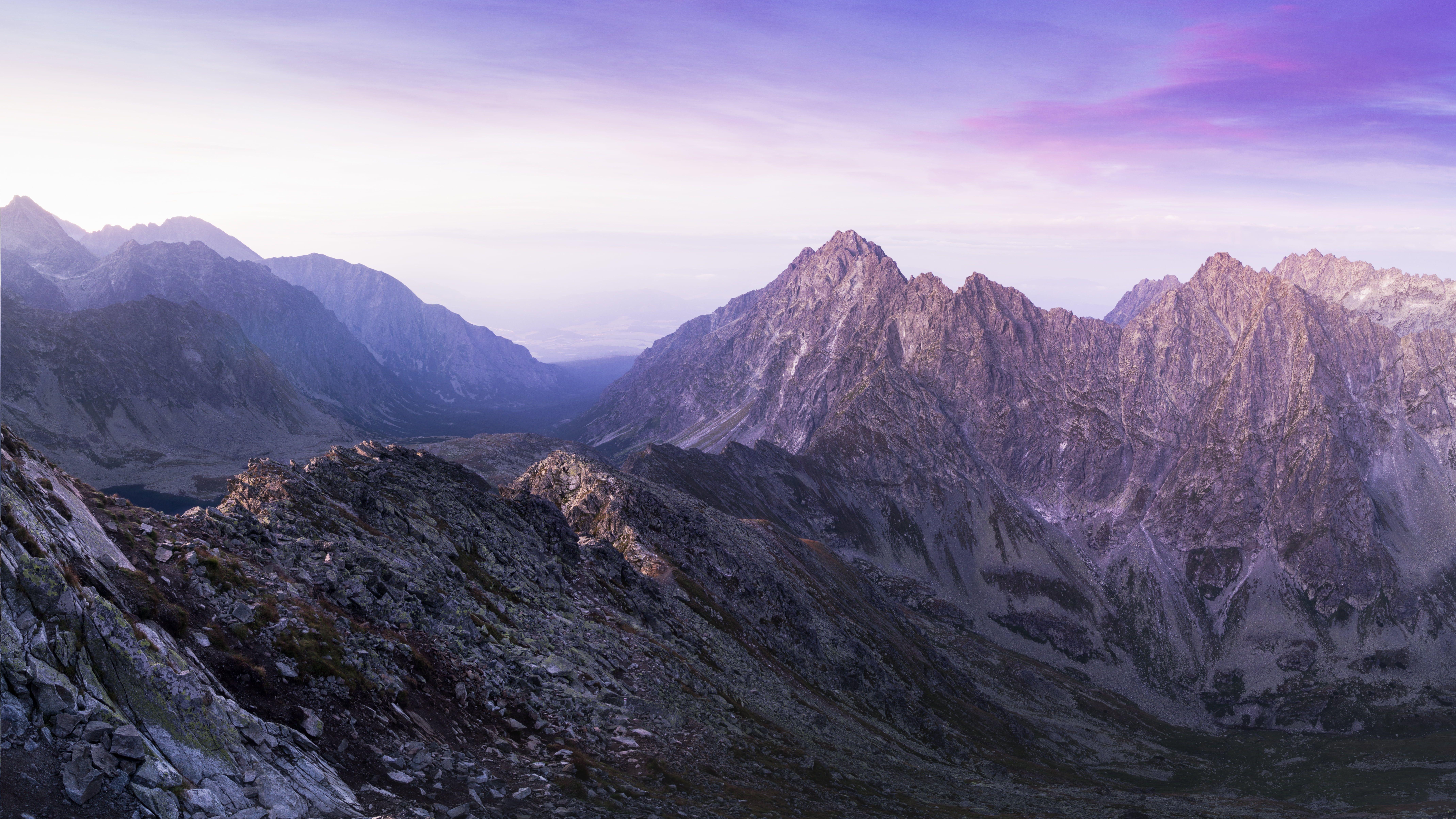 8555x4813 Brown Black and White Mountain Under White and Blue Cloudy Sky HD