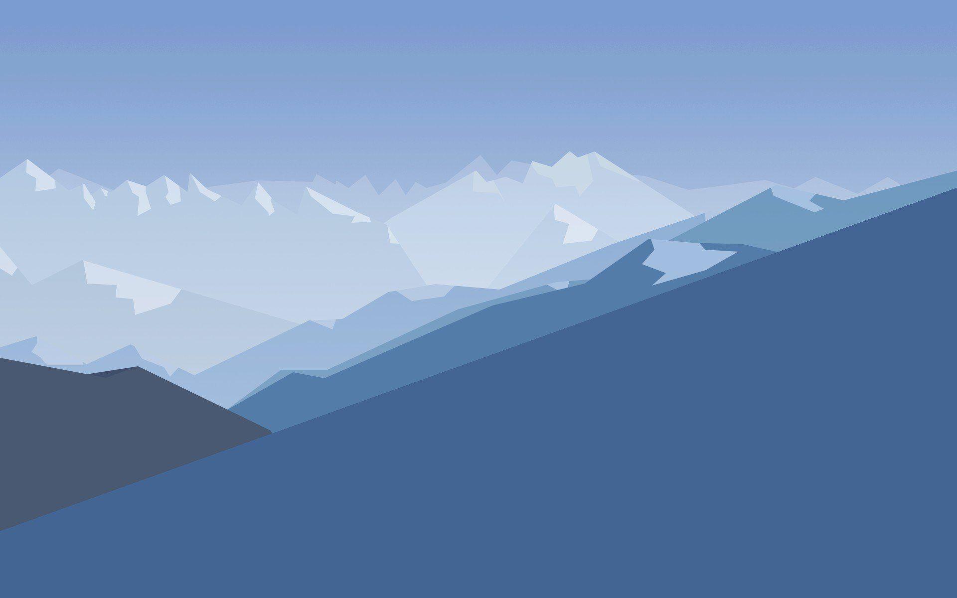 Colorful Mountains Night Minimal, mountains, minimalism, minimalist,  artist, HD wallpaper