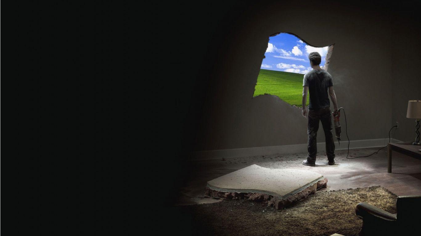 1366x768 Windows Simple Background HD desktop wallpaper : High Definition