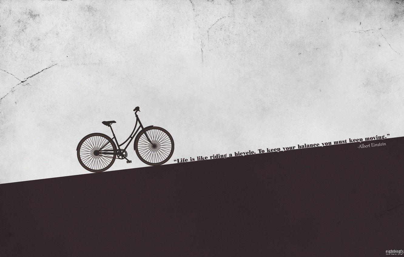 1332x850 Wallpaper bike, art, bicycle, the phrase image for desktop