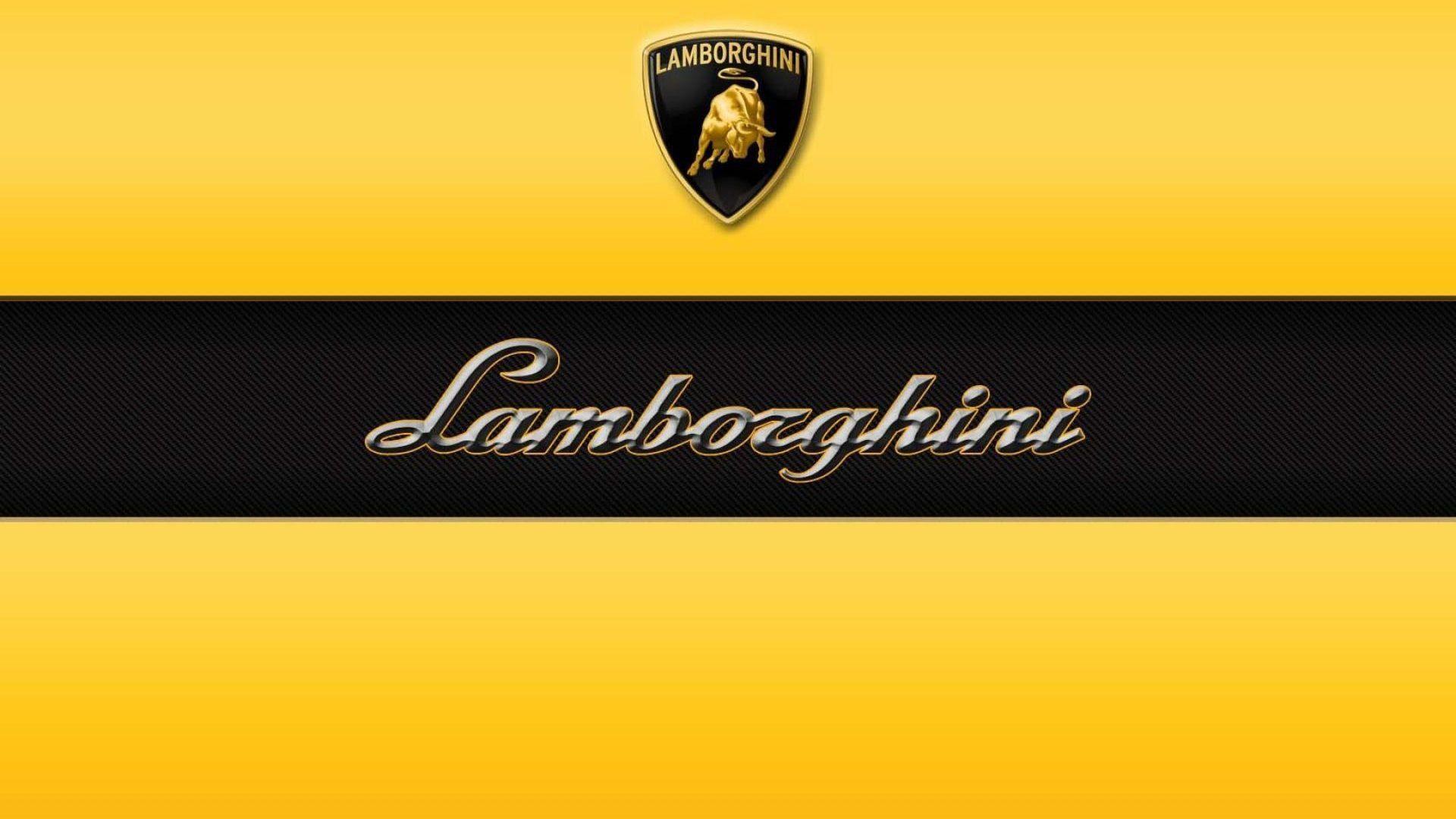 1920x1080 White Wallpaper Lamborghini Logo