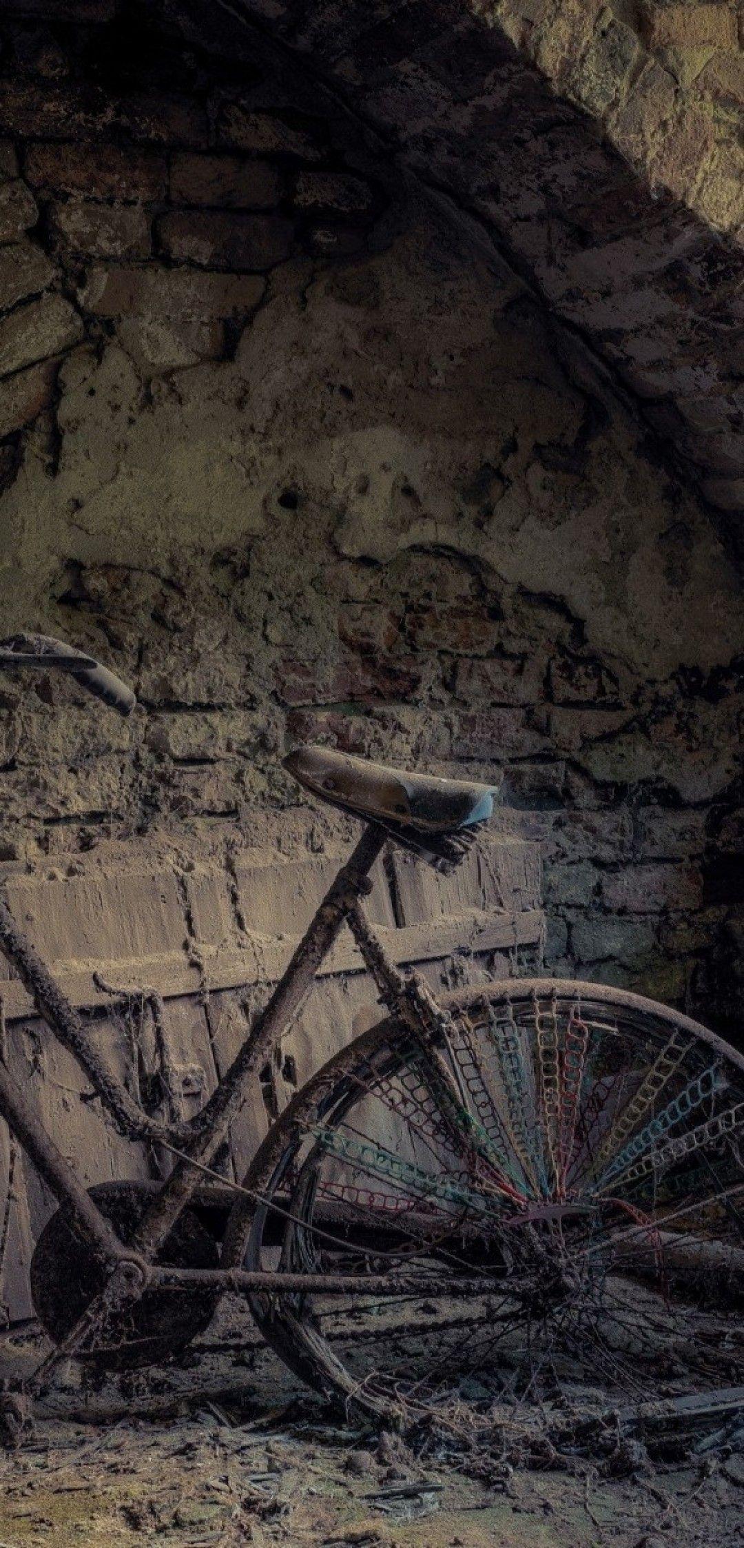 1080x2246 Download 1080x2246 Old Bicycle, Abandoned Wallpaper for Xiaomi