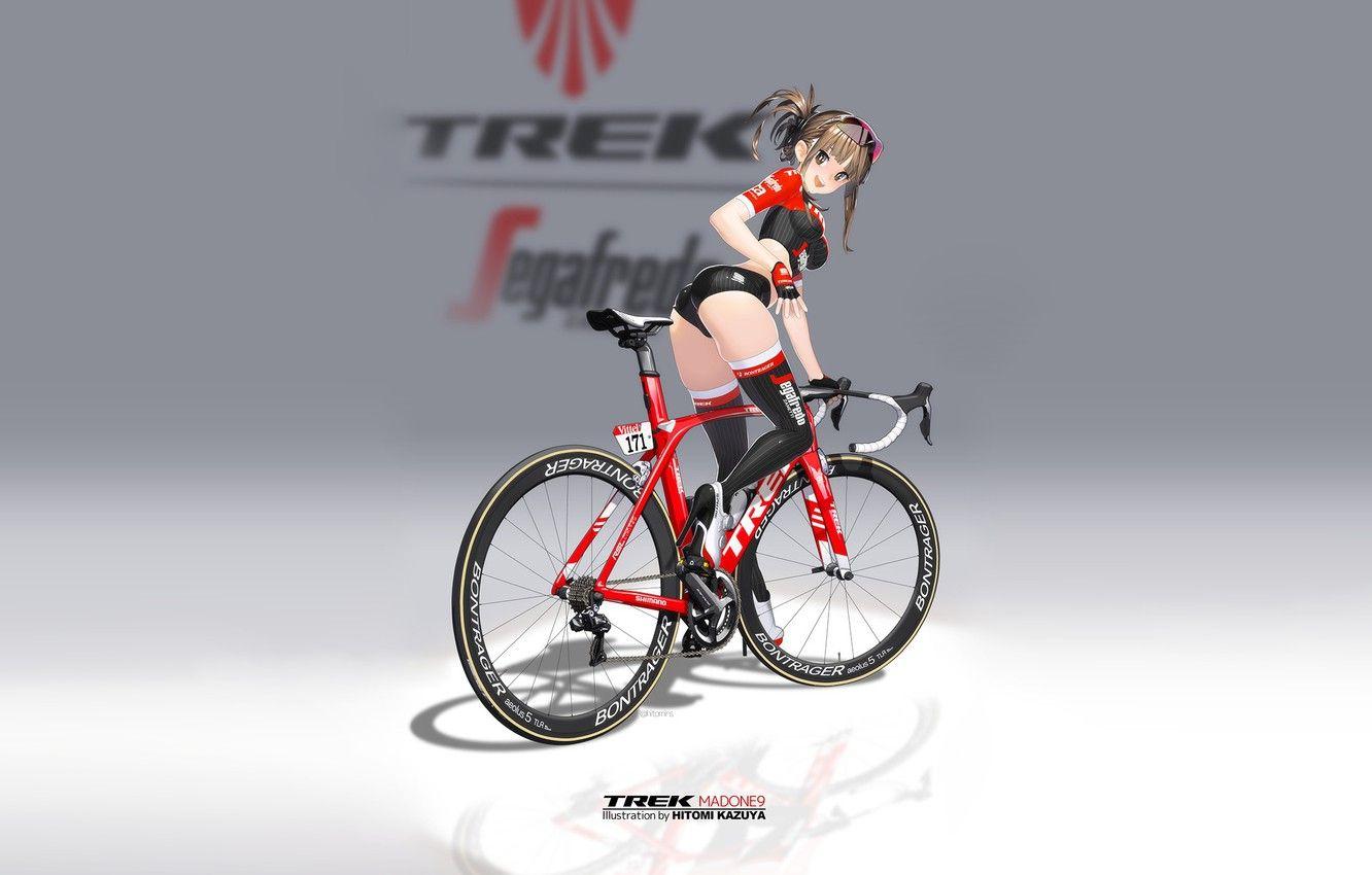 1332x850 Wallpaper Girl, Bike, Art imageanime.