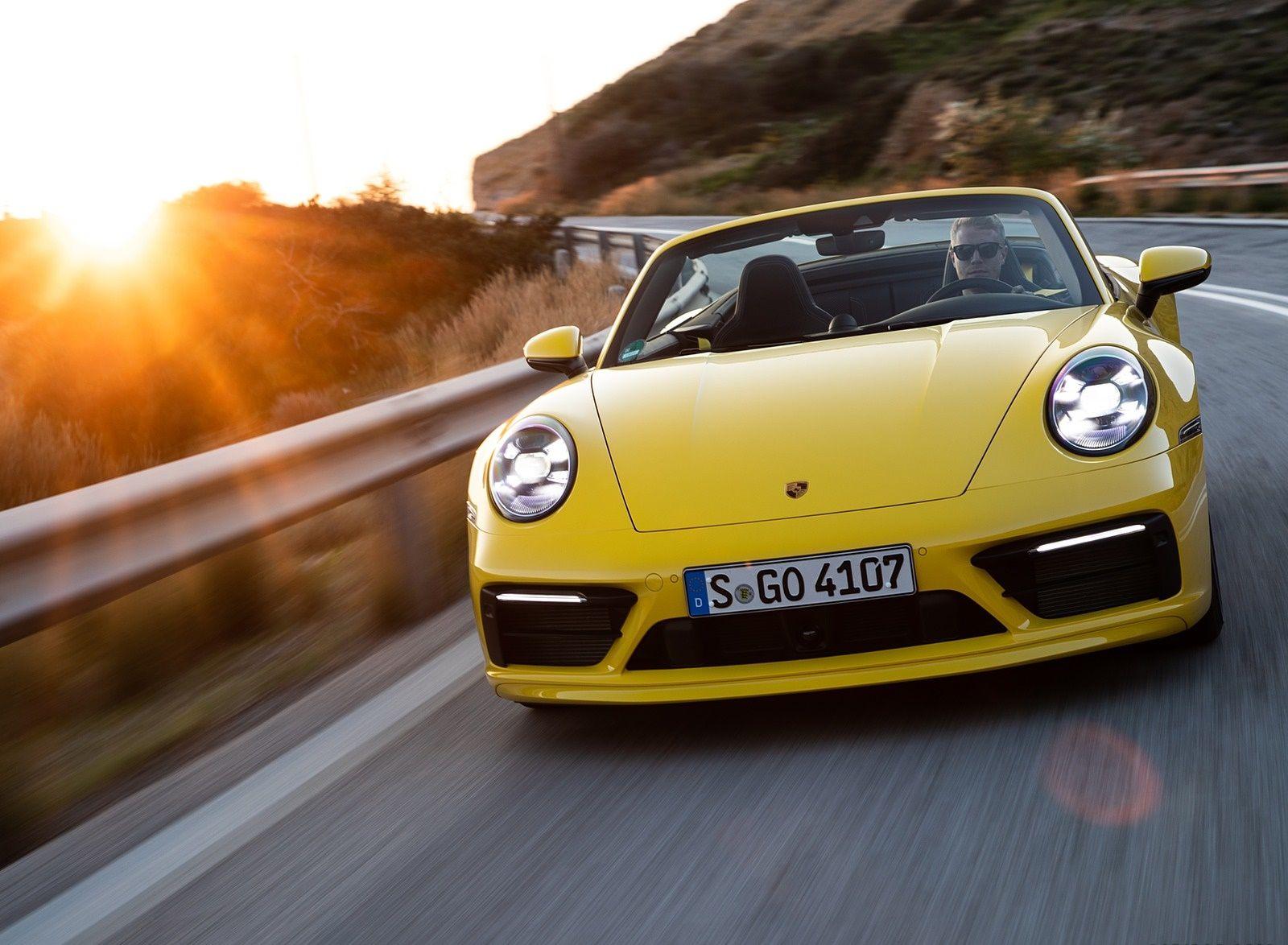 1600x1174 Porsche 911 Carrera S Cabriolet (Color: Racing Yellow) Front Wallpaper (126)