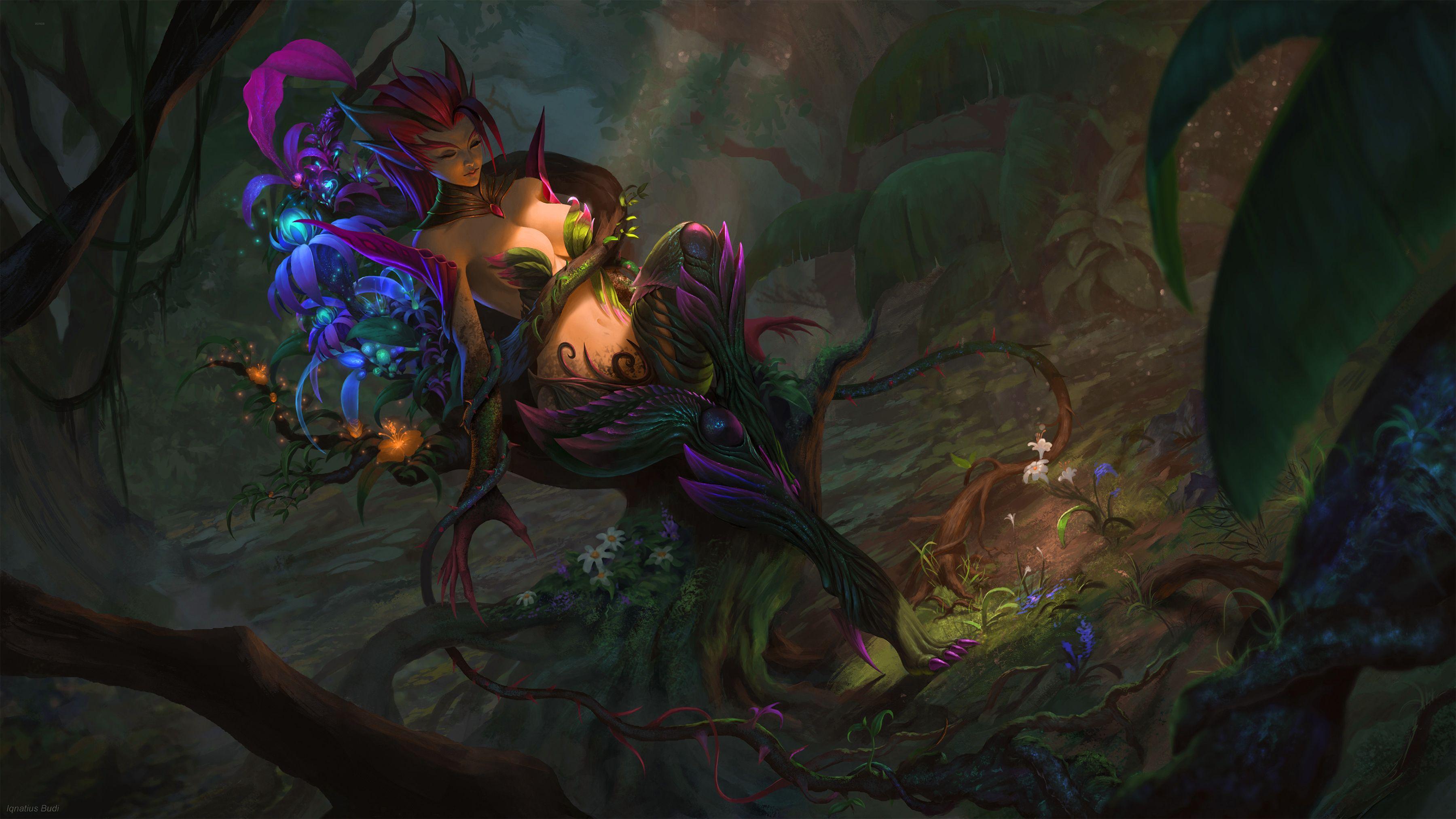 3600x2025 Fantasy Flower Fairy Wallpaper