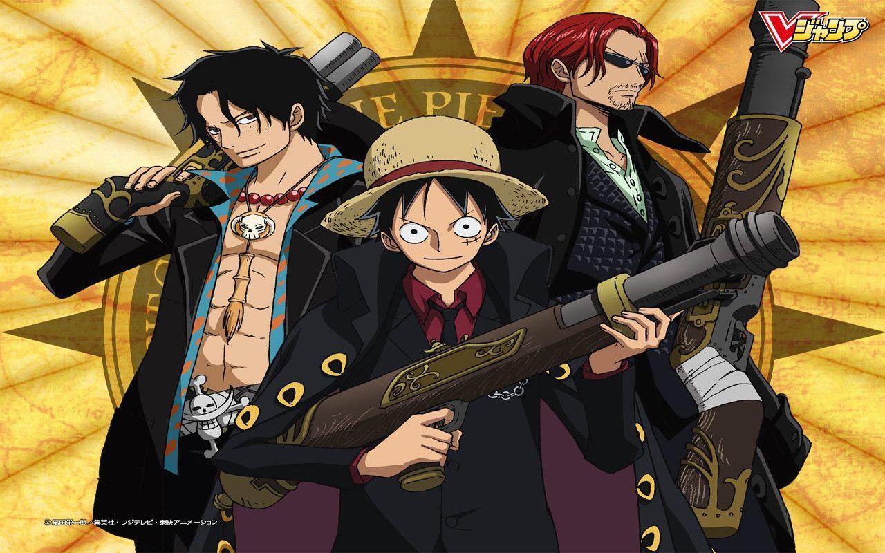 1280x800 Shanks, Luffy and Ace Hair Shanks Wallpaper 36832797