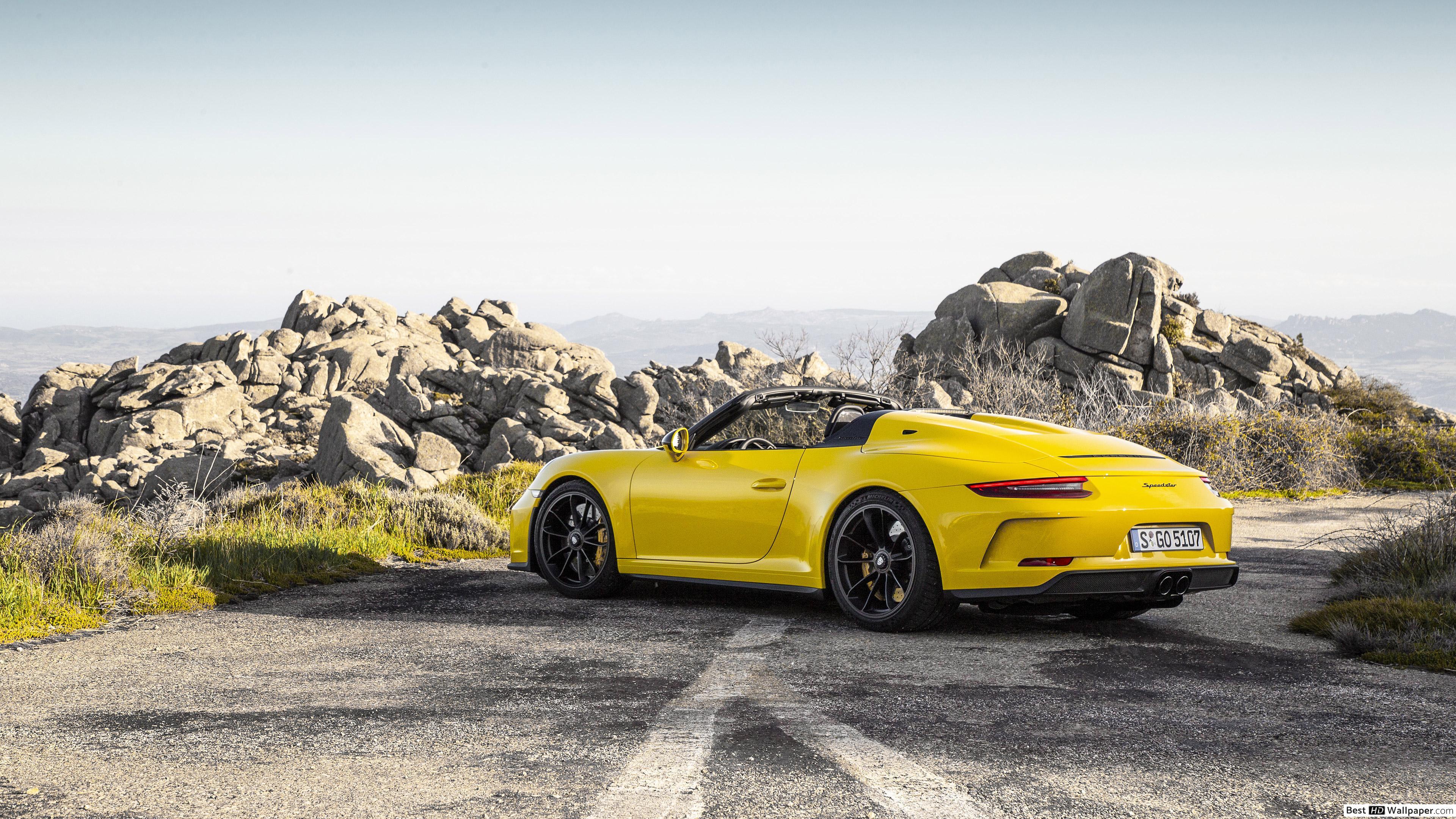 3840x2160 Porsche 911 Yellow HD wallpaper download