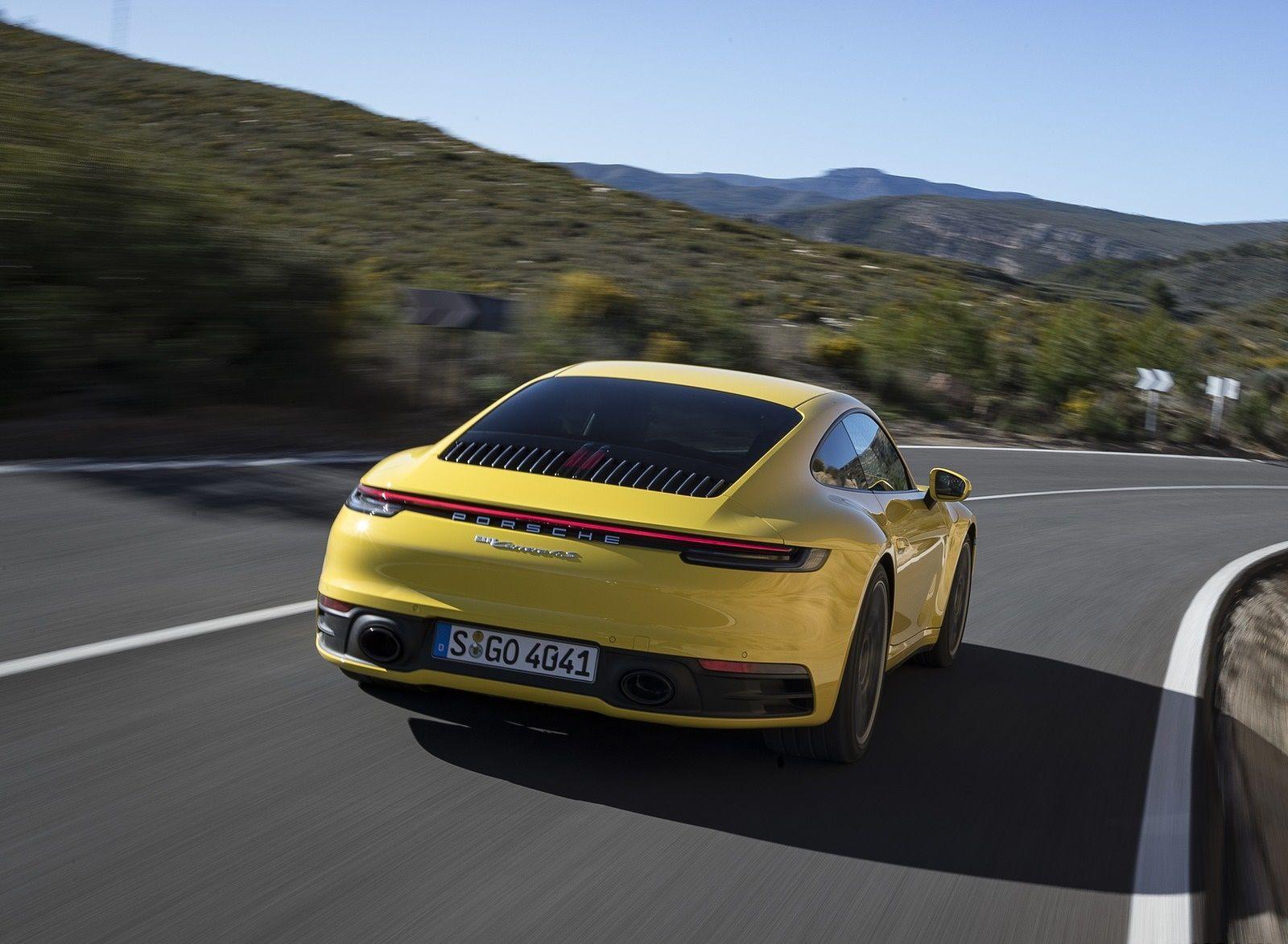 1600x1174 Porsche 911 4S (Color: Racing Yellow) Rear Wallpaper (73)