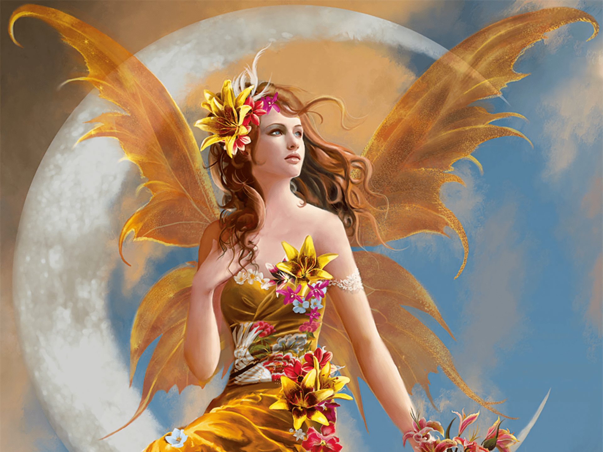 1920x1440 Flower Fairy HD Wallpaper