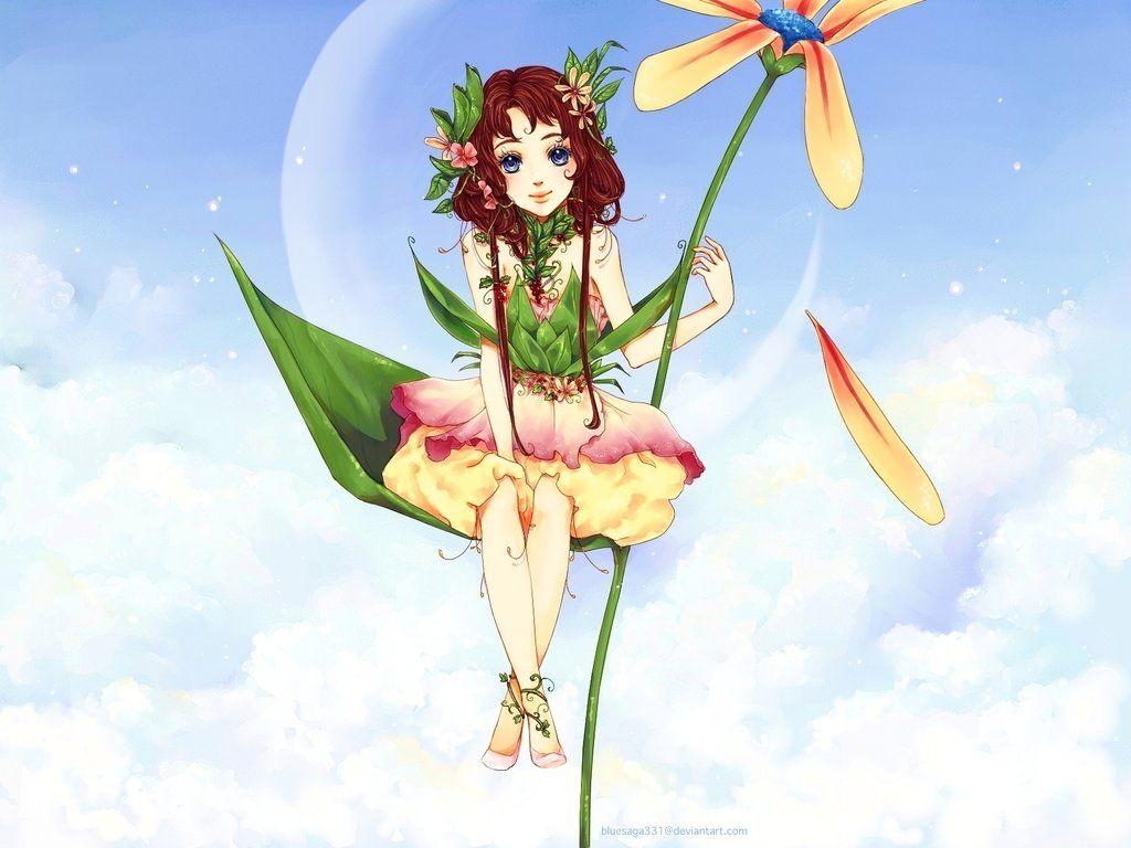 1024x768 Free download Flower Fairy Wallpaper by bluesaga331 [1024x768]