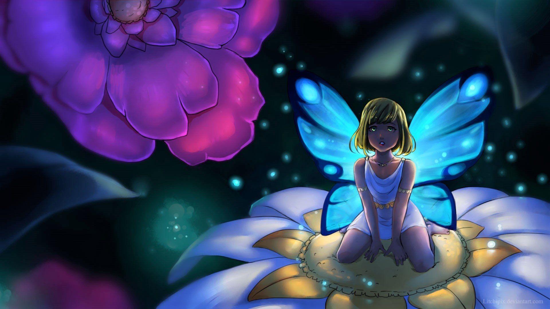 1920x1080 Little Flower Fairy HD Wallpaper. Background Imagex1080