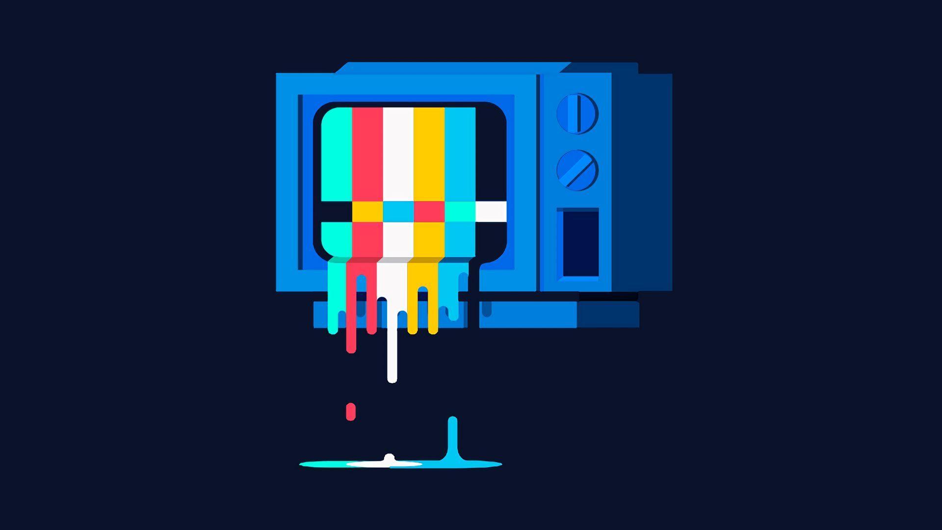 1920x1080 Download wallpaper 1920x1080 screen, tv, test card, pixels full HD