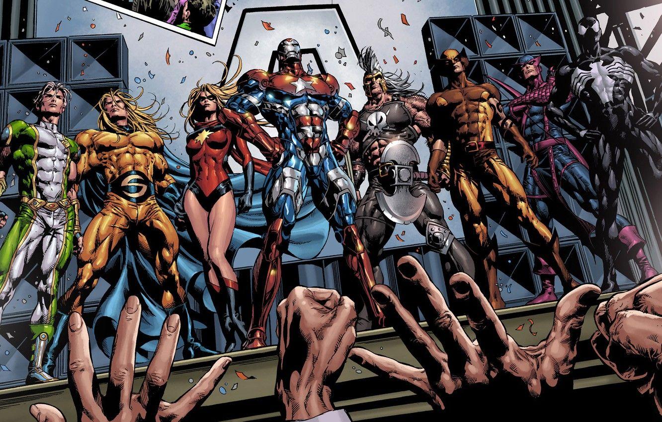 1332x850 Wallpaper comic, comics, Marvel Comics, Venom, Ares, Ares, Tagged