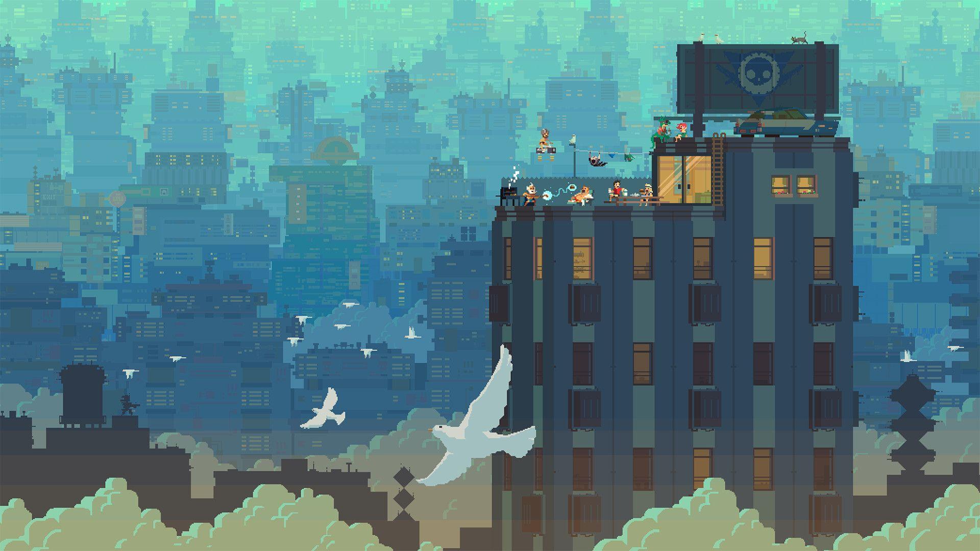 1920x1080 Beautiful Pixel Art Wallpaper