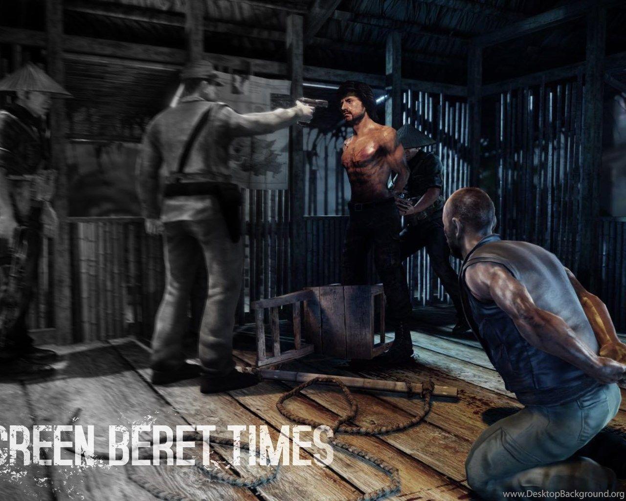 1280x1024 Rambo The Video Game Green Beret Times Steam Trading Cards