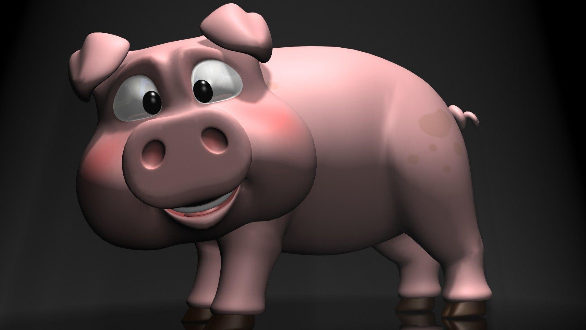 1920x1080 Pig Wallpaper