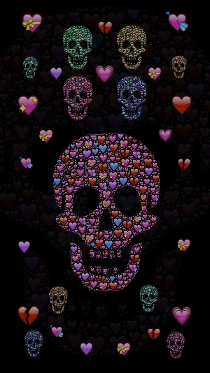 720x1280 Abstract. Skull art, Skull wallpaper, Skull and bones
