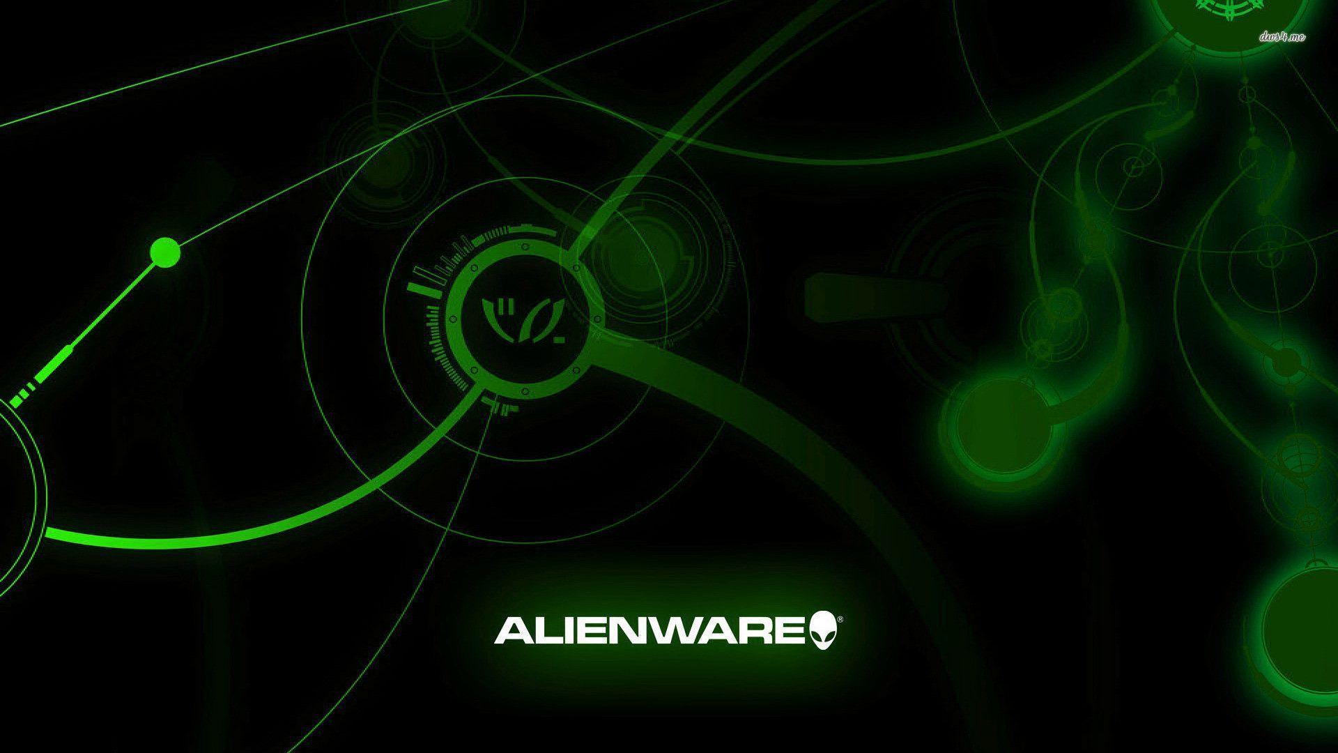 1920x1080 Green Alienware Wallpaper
