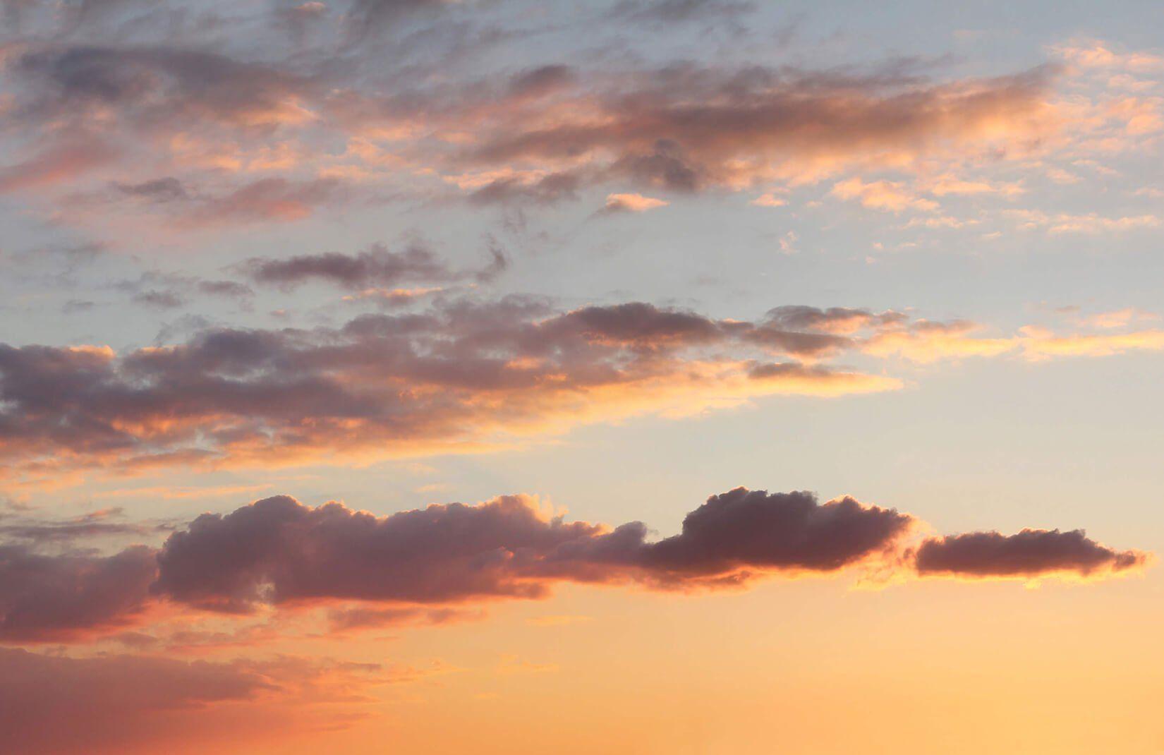 1650x1070 Sunset Clouds Wallpaper Mural