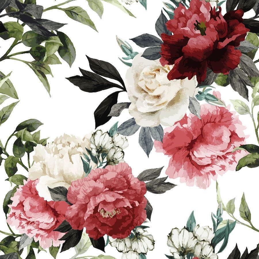 Red Floral Wallpapers - Top Free Red Floral Backgrounds - WallpaperAccess