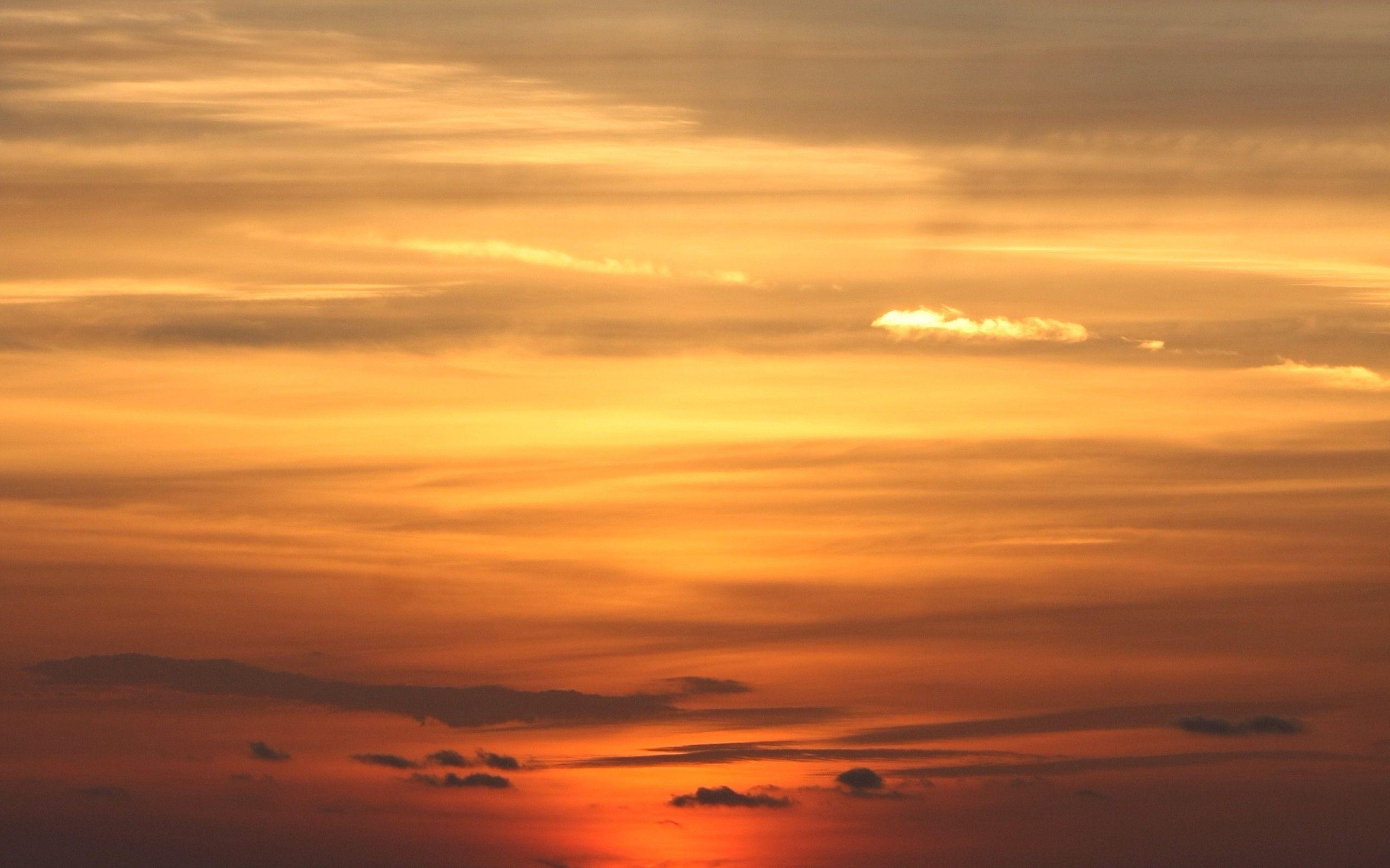 2560x1600 nature sky sunset orange clouds wallpaper. Mocah.org HD