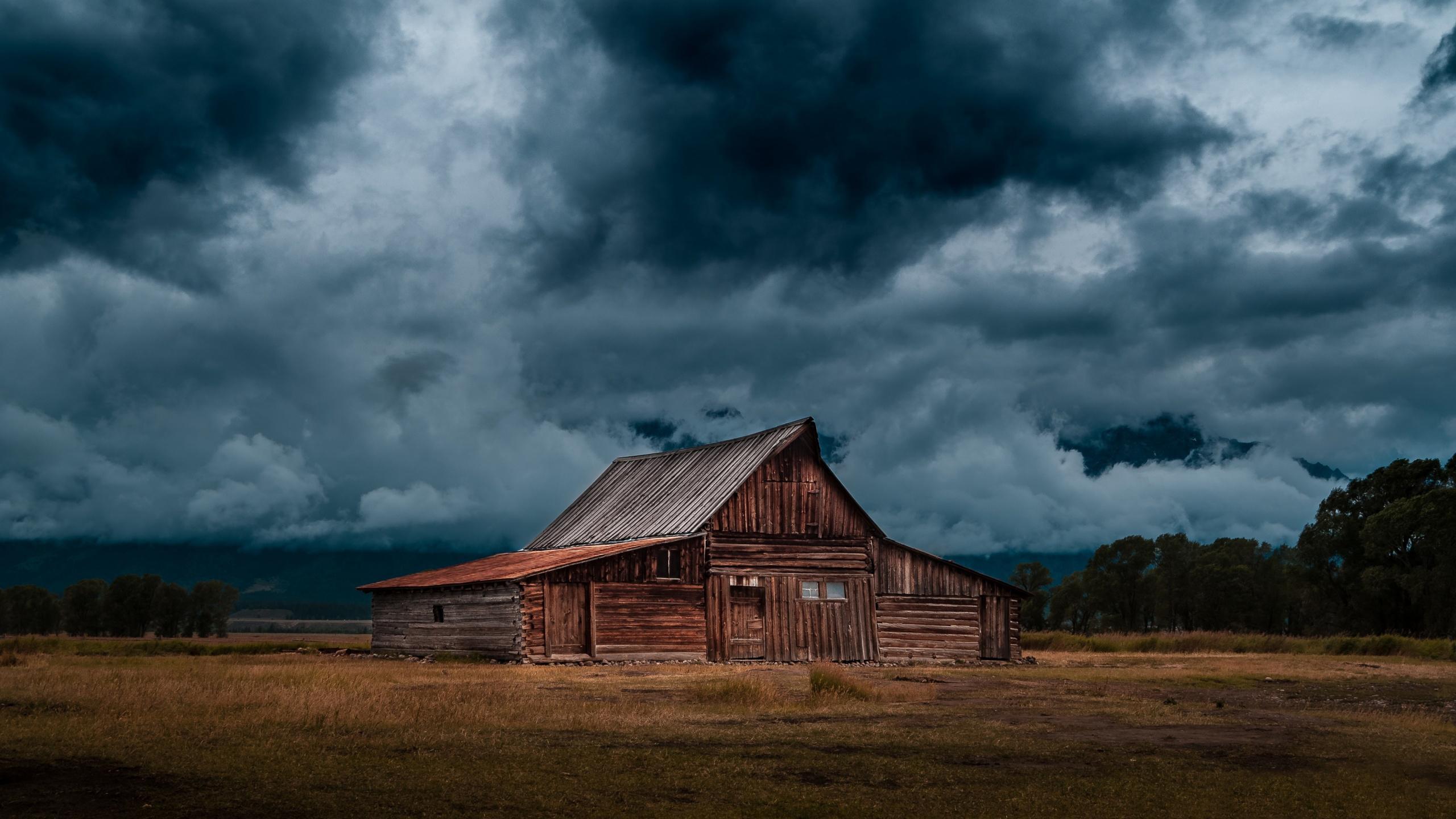 2560x1440 Dark Storm Clouds HD wallpaper