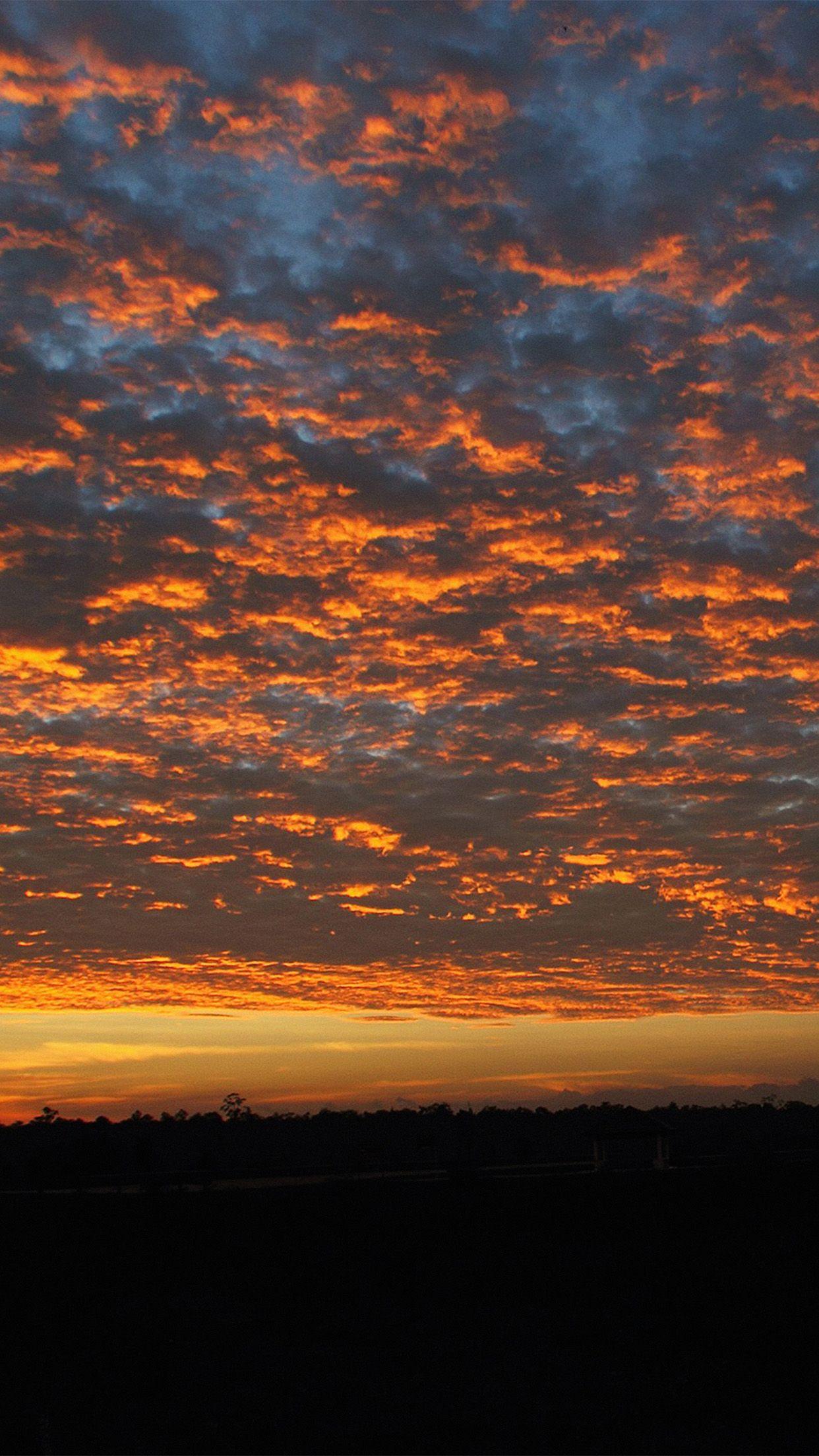 1242x2208 Sunset Sky Cloud Vacation Nature Red Android wallpaper HD wallpaper