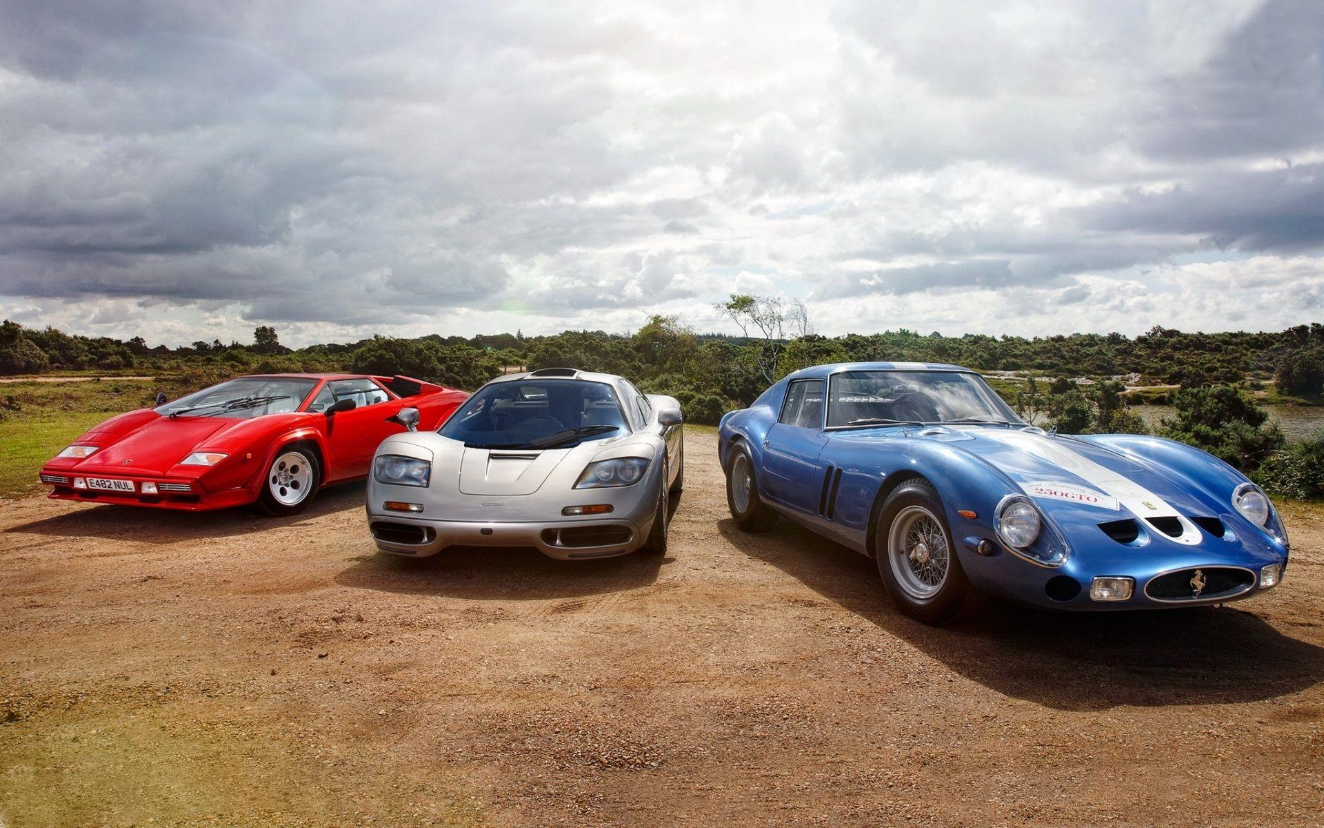 1920x1200 Wallpaper Lamborghini, McLaren, Ferrari, classic supercar