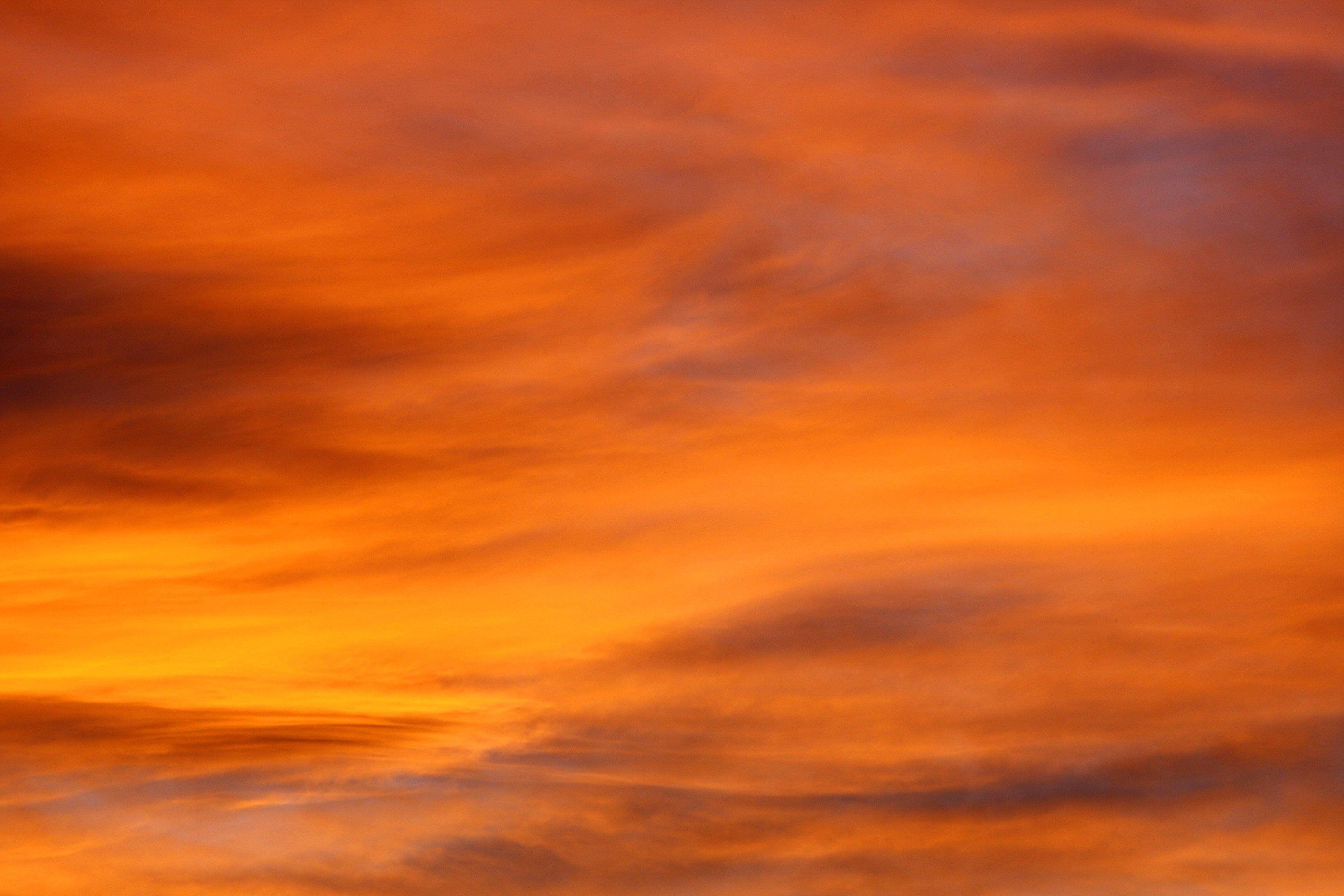 3888x2592 Wallpaper Orange Sunset Clouds
