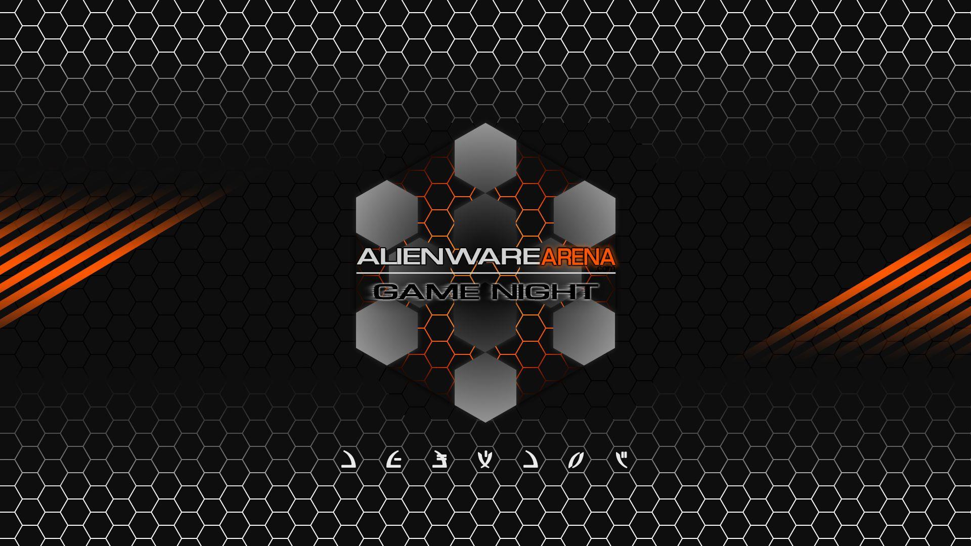 1920x1080 Orange Alienware Wallpaper