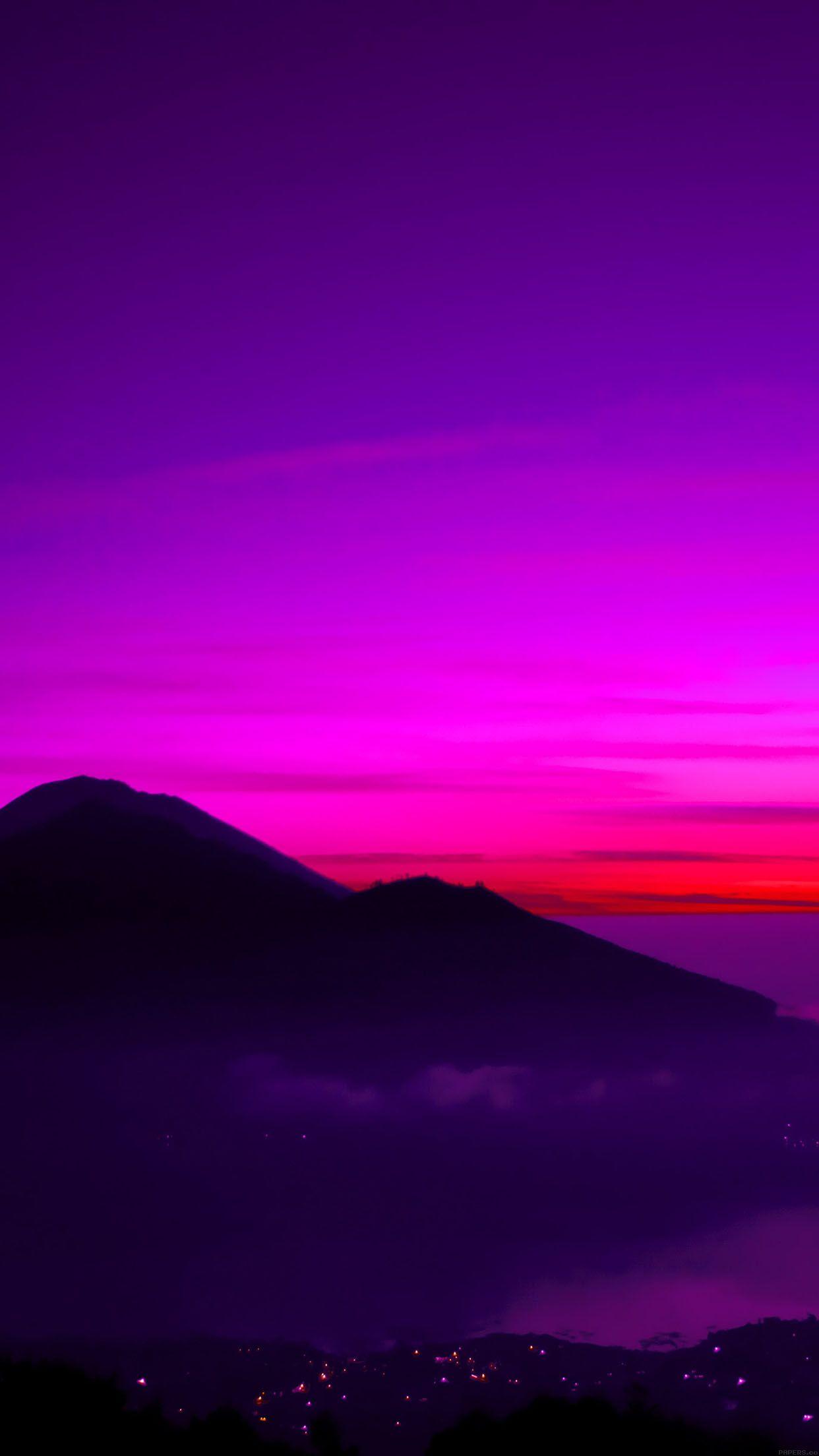 1242x2208 A Balinese Dream Mountain Sky Red Nature Android wallpaper