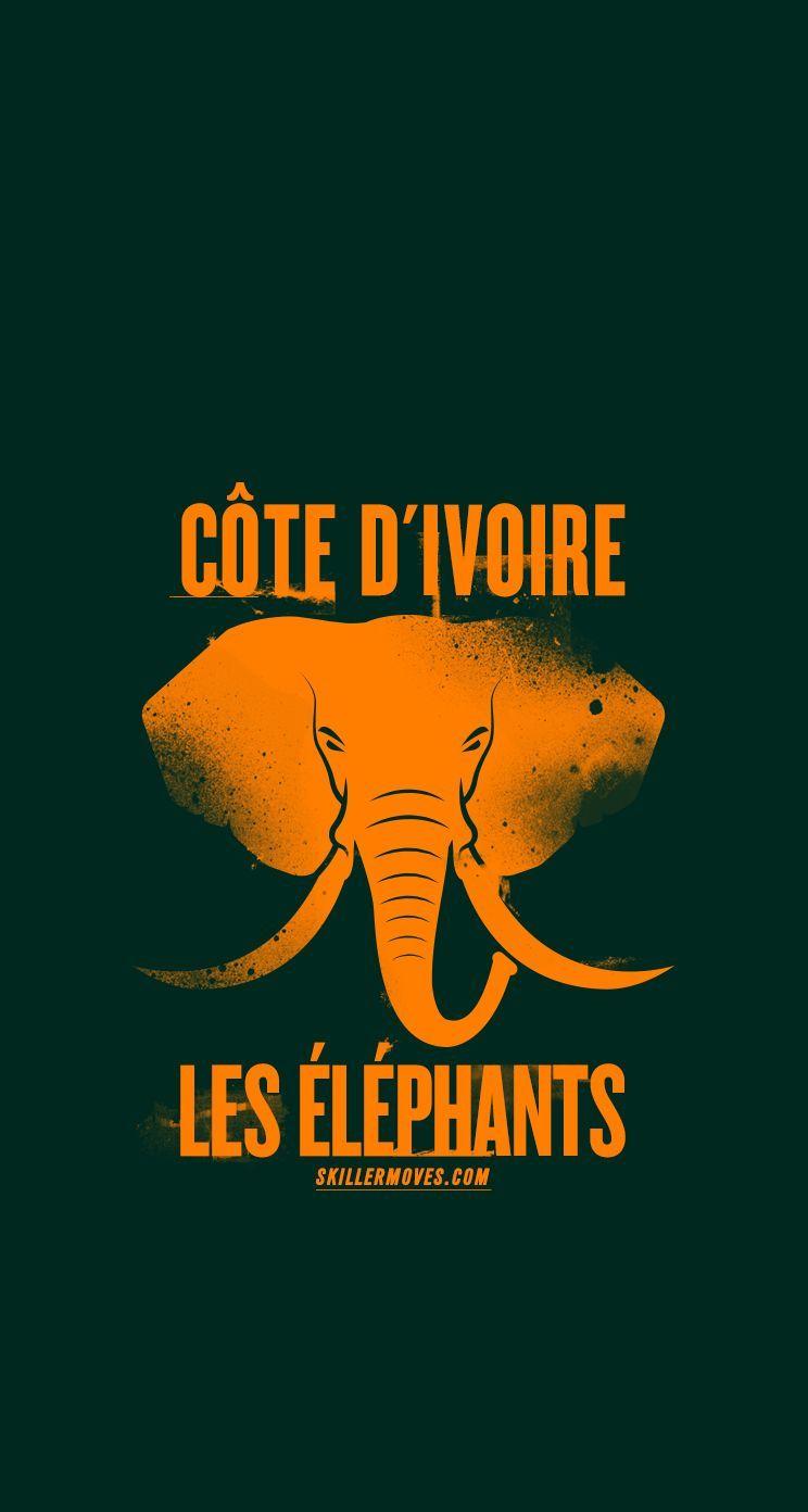 744x1392 IVORY COAST. Ivory coast, Football design, Phone wallpaper design