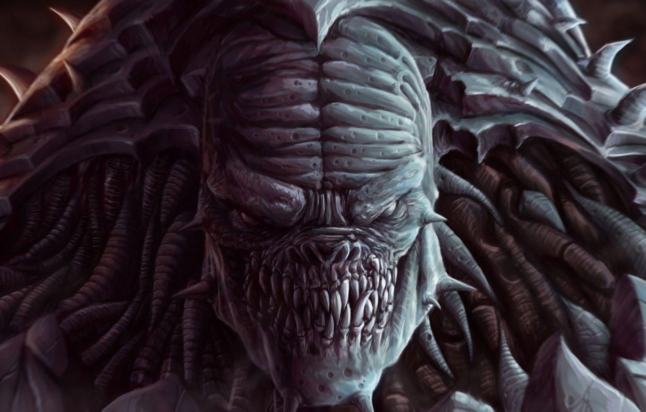 1332x850 Wallpaper alien, gears of war, Locust, Berserker image