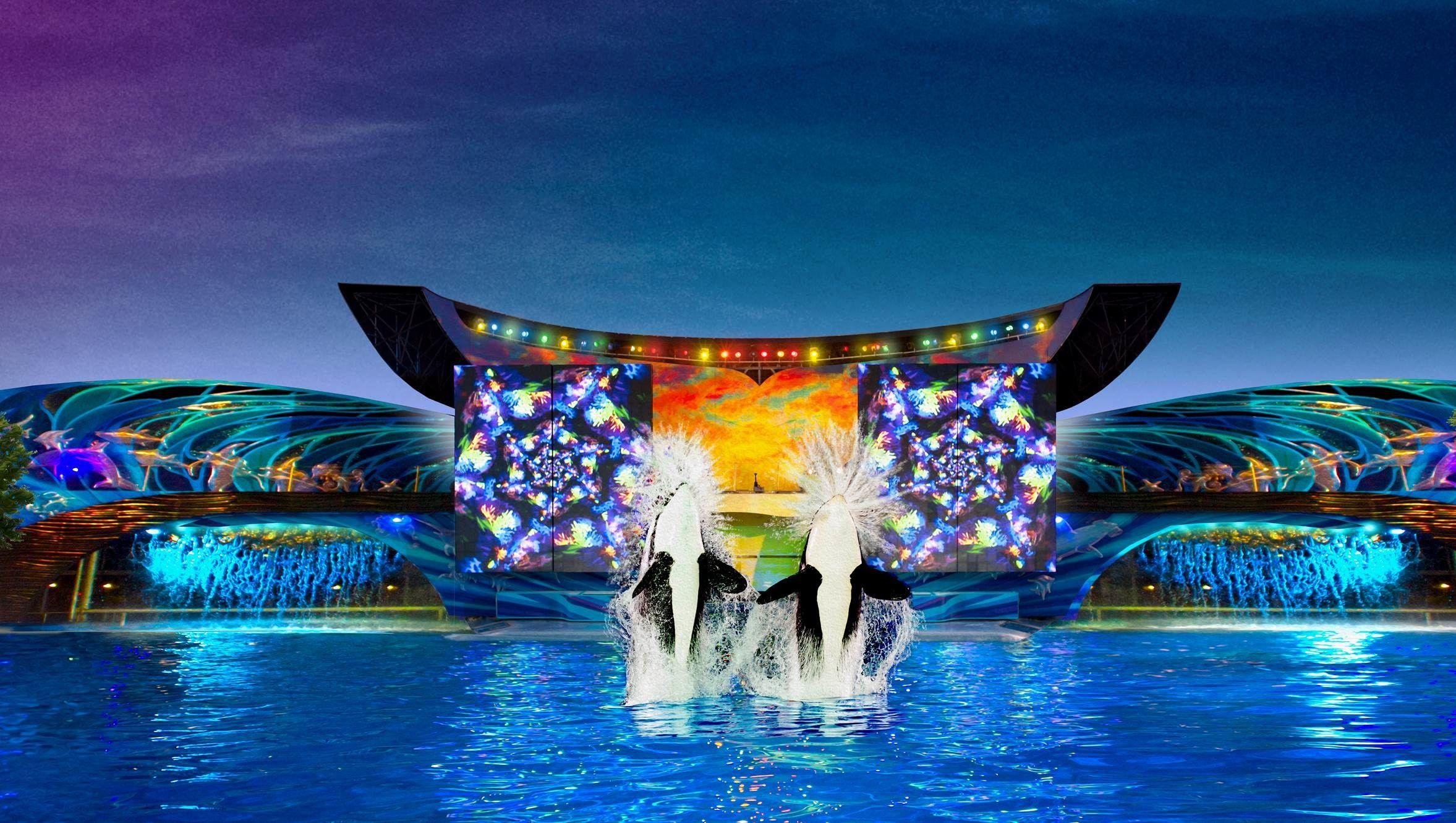 2355x1331 Watch Sea World Orlando New Night Show light Up The