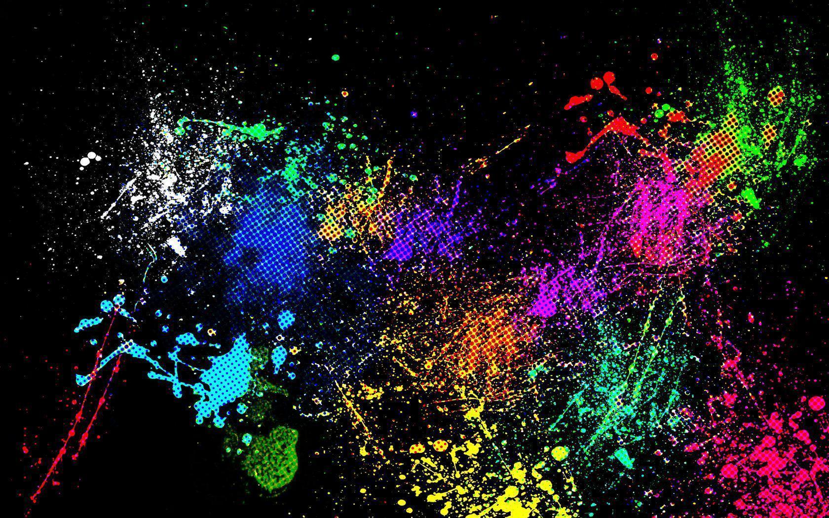 1680x1050 Free download Paint Splat Wallpaper [1680x1050] for your Desktop