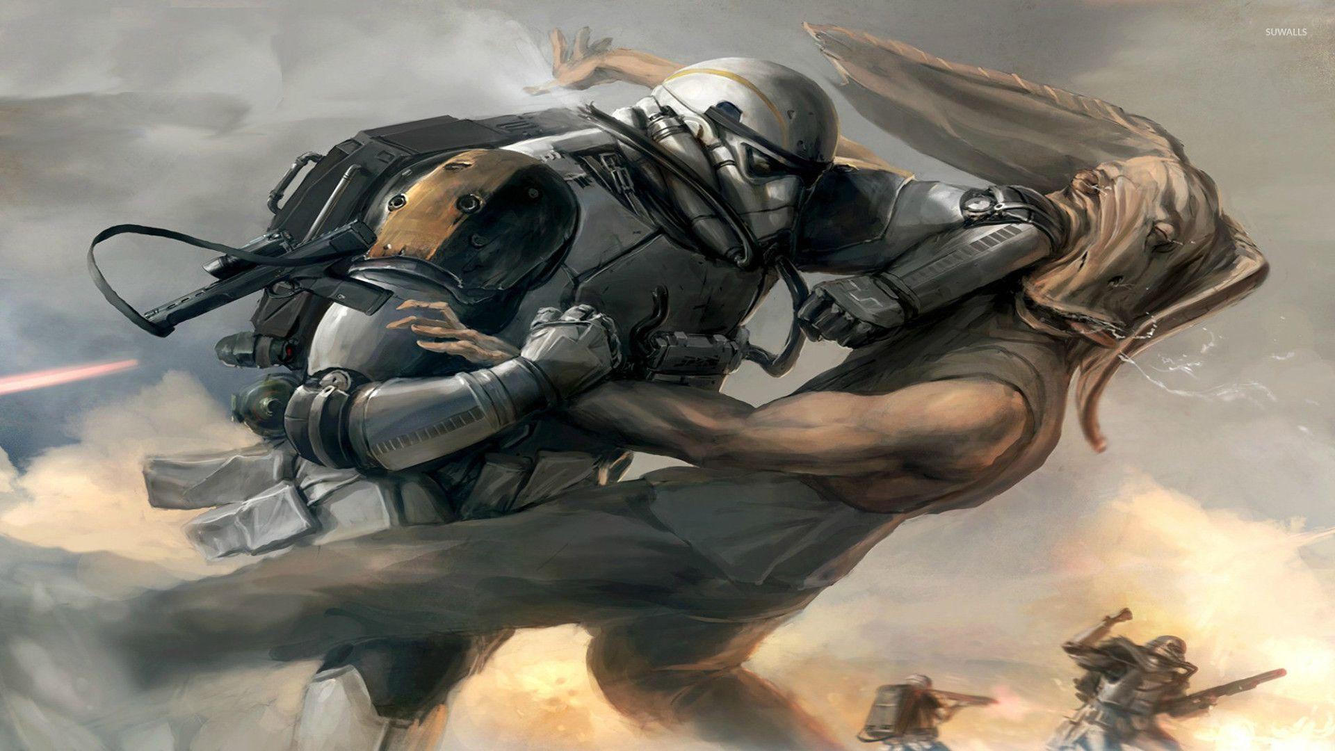 1920x1080 Star Wars battle wallpaper wallpaper
